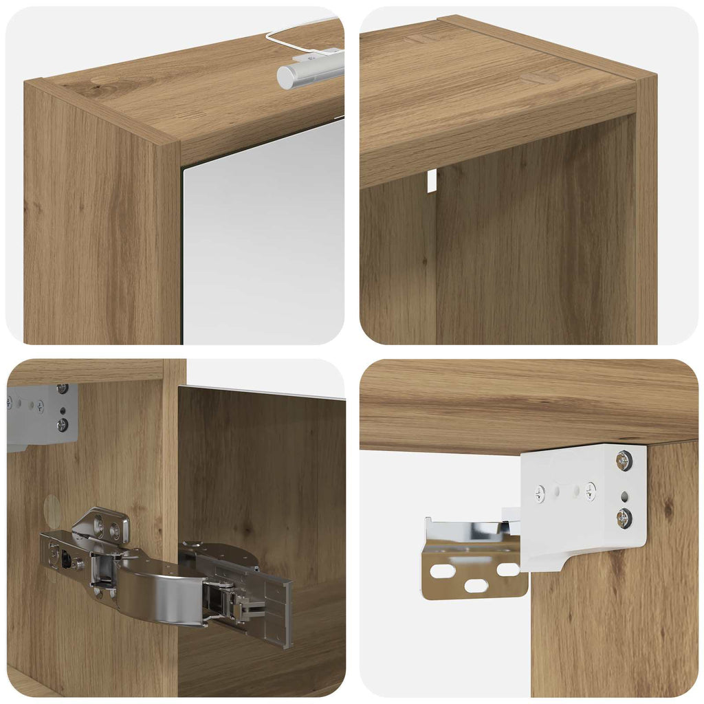 Badezimmerschrank-Set 3 pcs 106 x 16 x 62,5 cm Holzwerkstoff