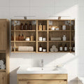 Badezimmerschrank-Set 3 pcs 106 x 16 x 62,5 cm Holzwerkstoff