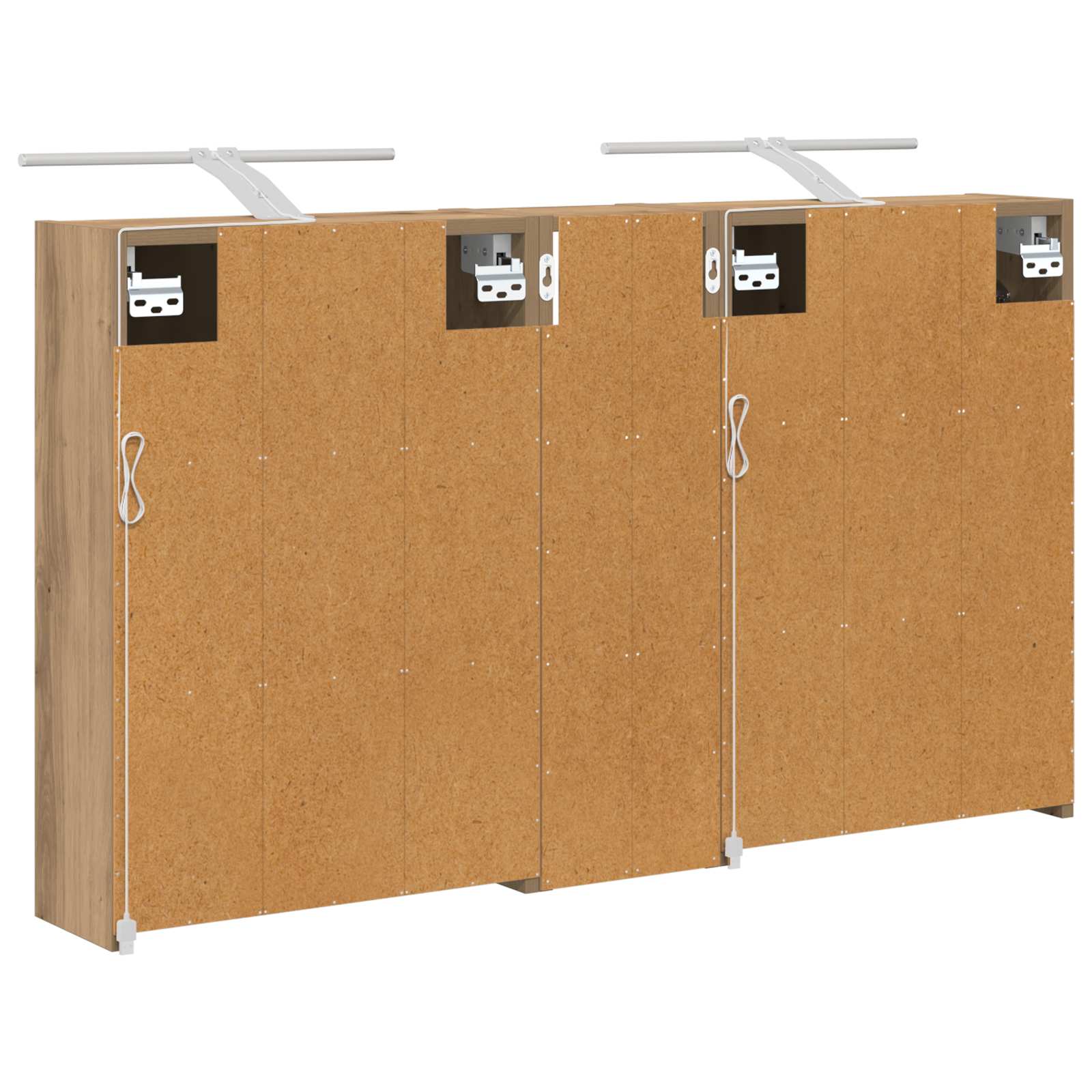 Badezimmerschrank-Set 3 pcs 106 x 16 x 62,5 cm Holzwerkstoff