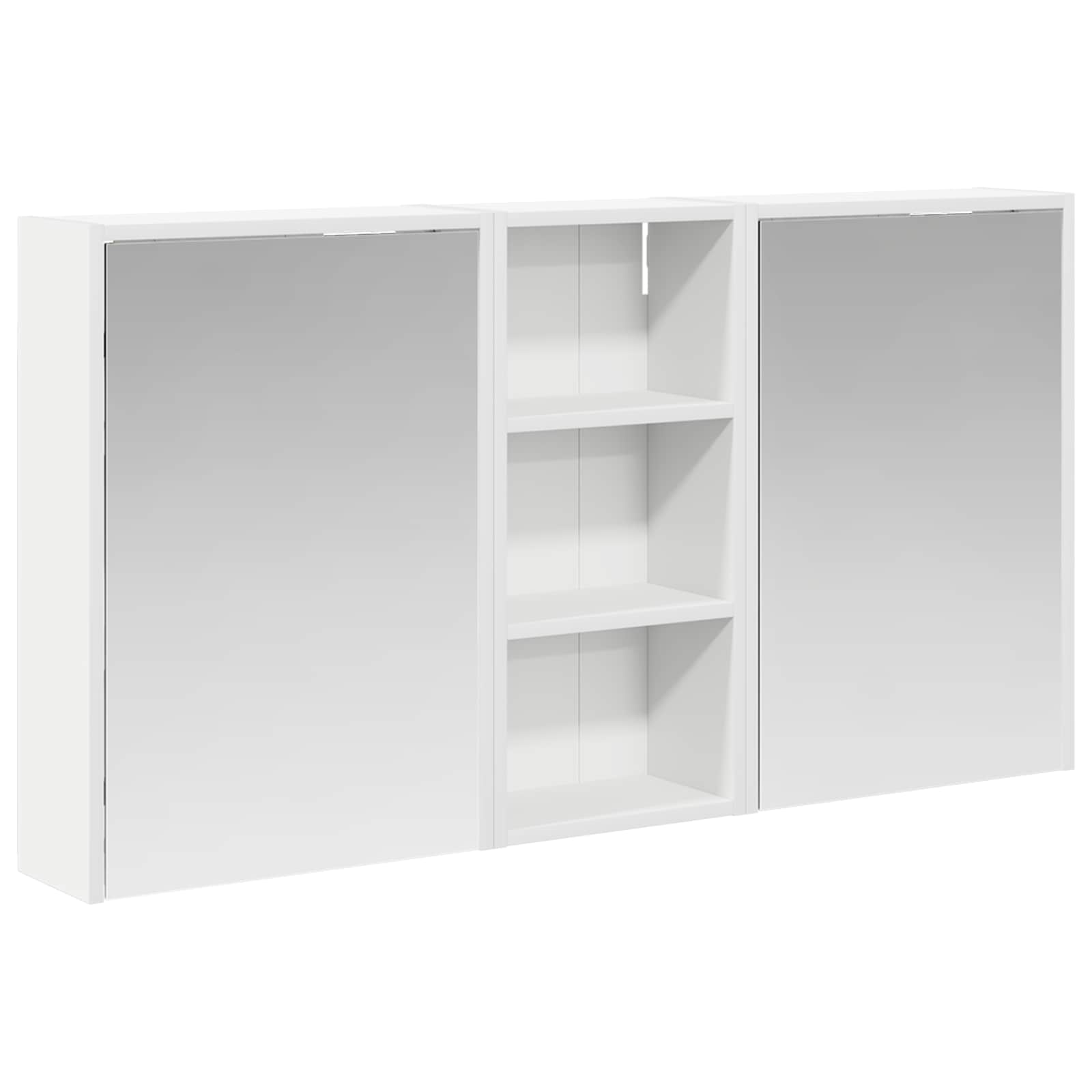 Badezimmerschrank-Set 3 pcs 116 x 16 x 62,5 cm Holzwerkstoff