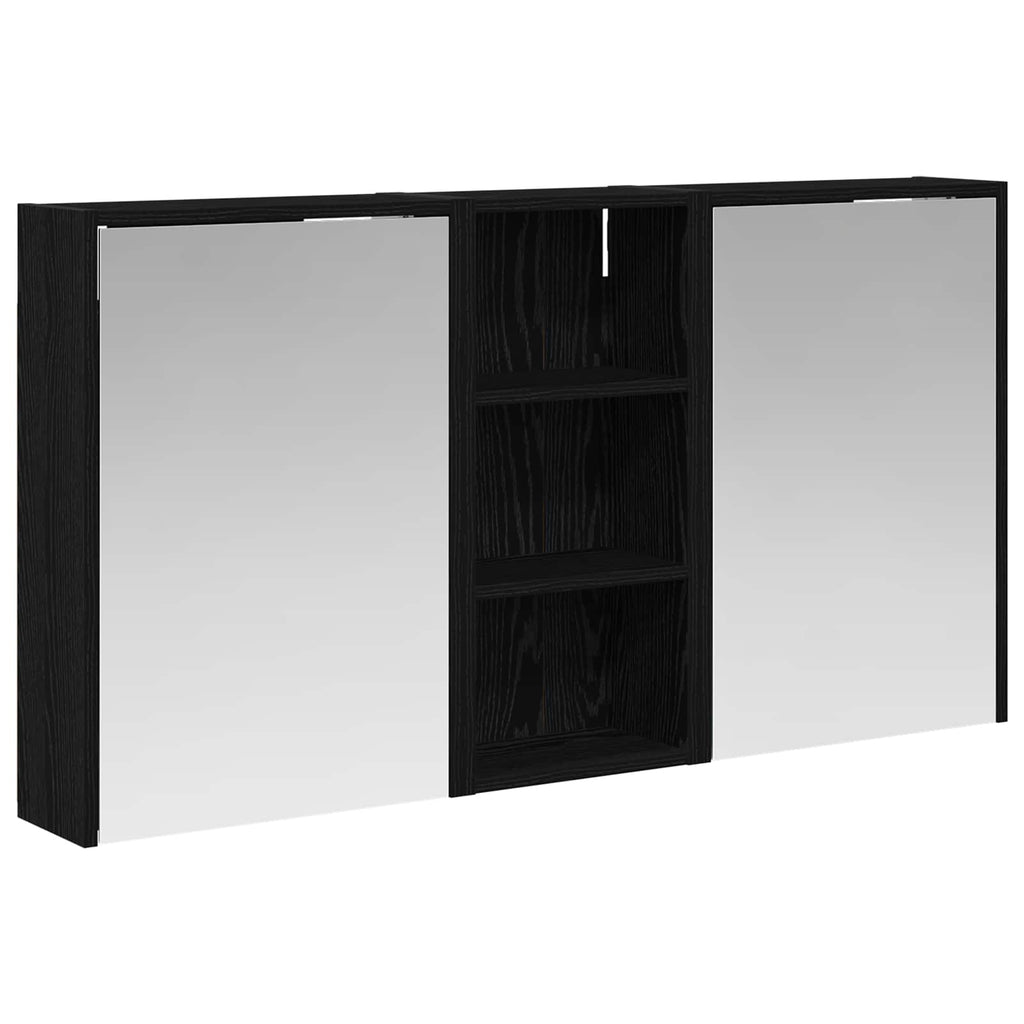 Badezimmerschrank-Set 3 pcs 116 x 16 x 62,5 cm Holzwerkstoff