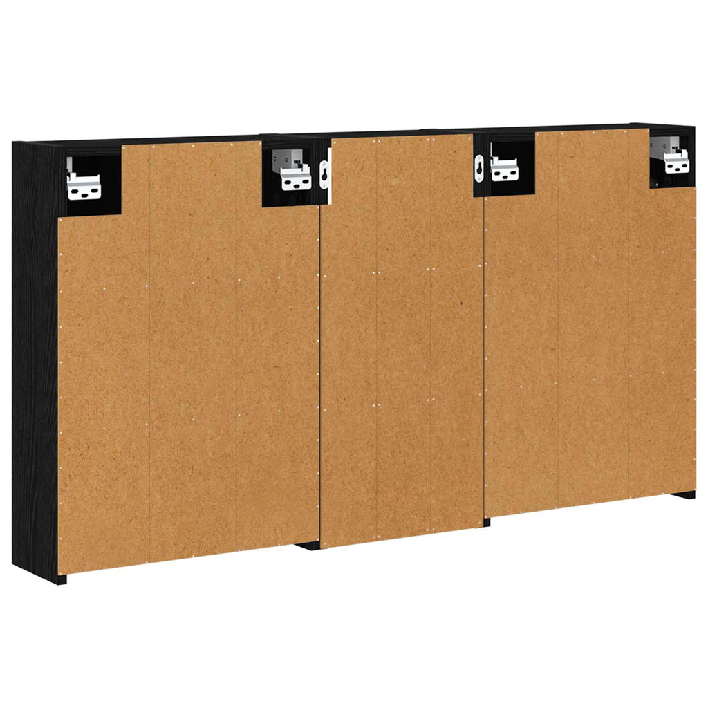 Badezimmerschrank-Set 3 pcs 116 x 16 x 62,5 cm Holzwerkstoff