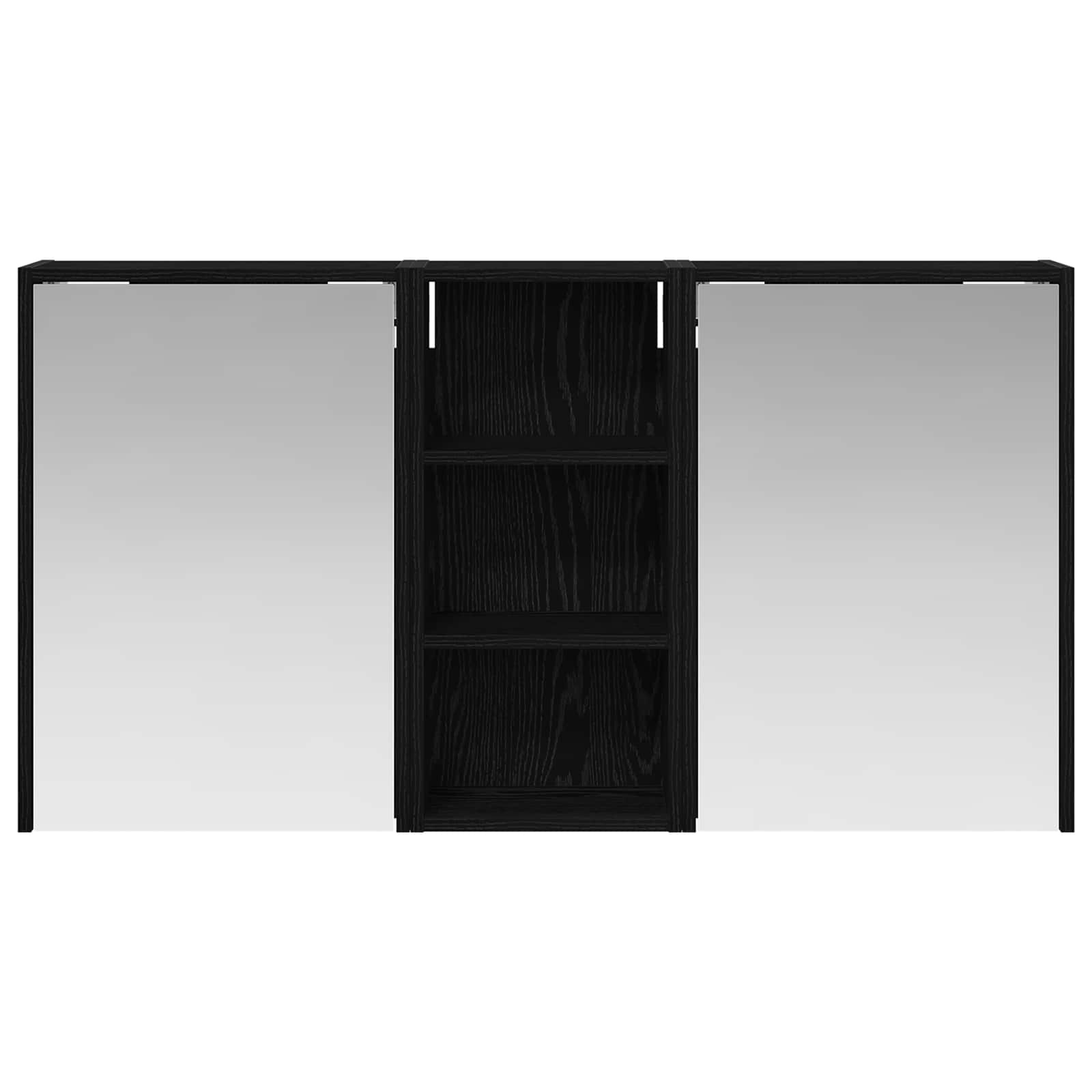 Badezimmerschrank-Set 3 pcs 116 x 16 x 62,5 cm Holzwerkstoff