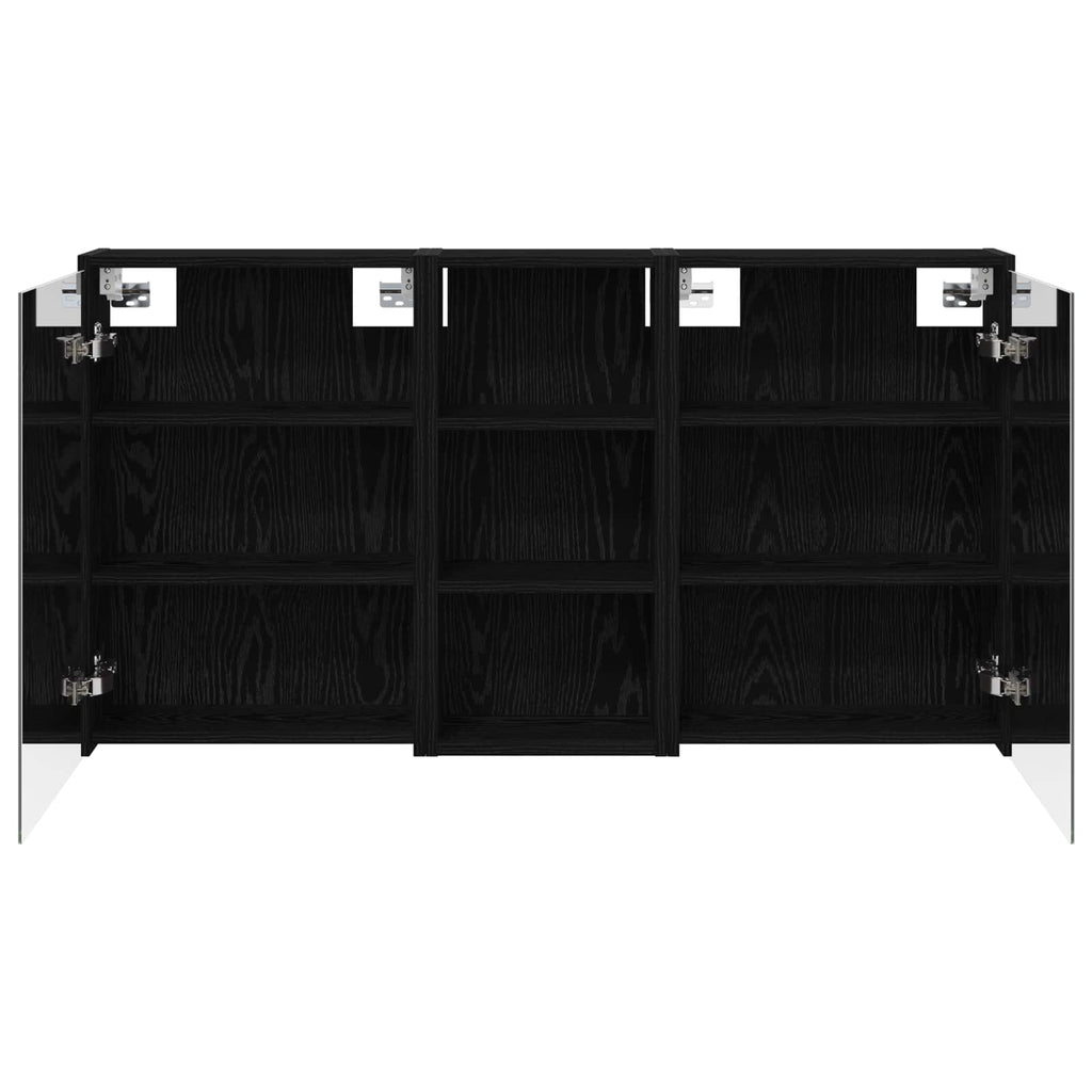 Badezimmerschrank-Set 3 pcs 116 x 16 x 62,5 cm Holzwerkstoff