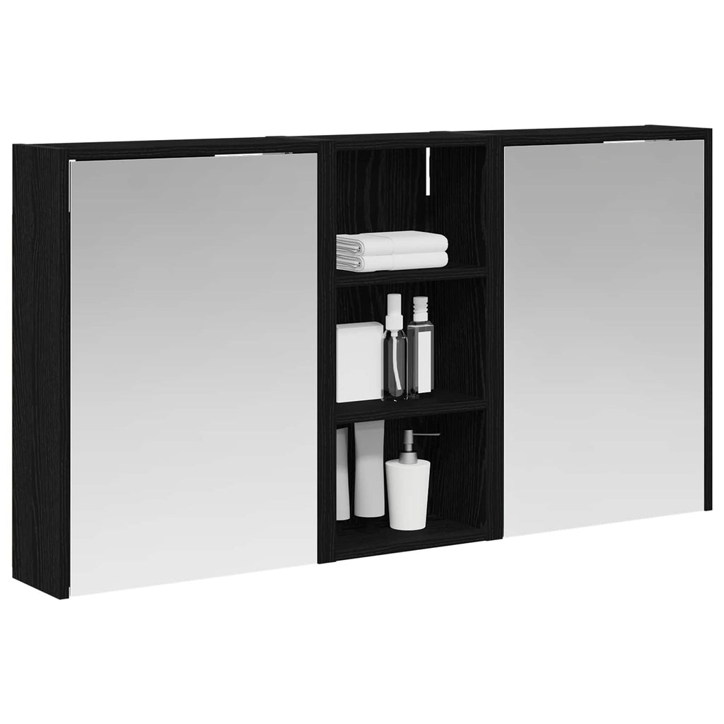 Badezimmerschrank-Set 3 pcs 116 x 16 x 62,5 cm Holzwerkstoff
