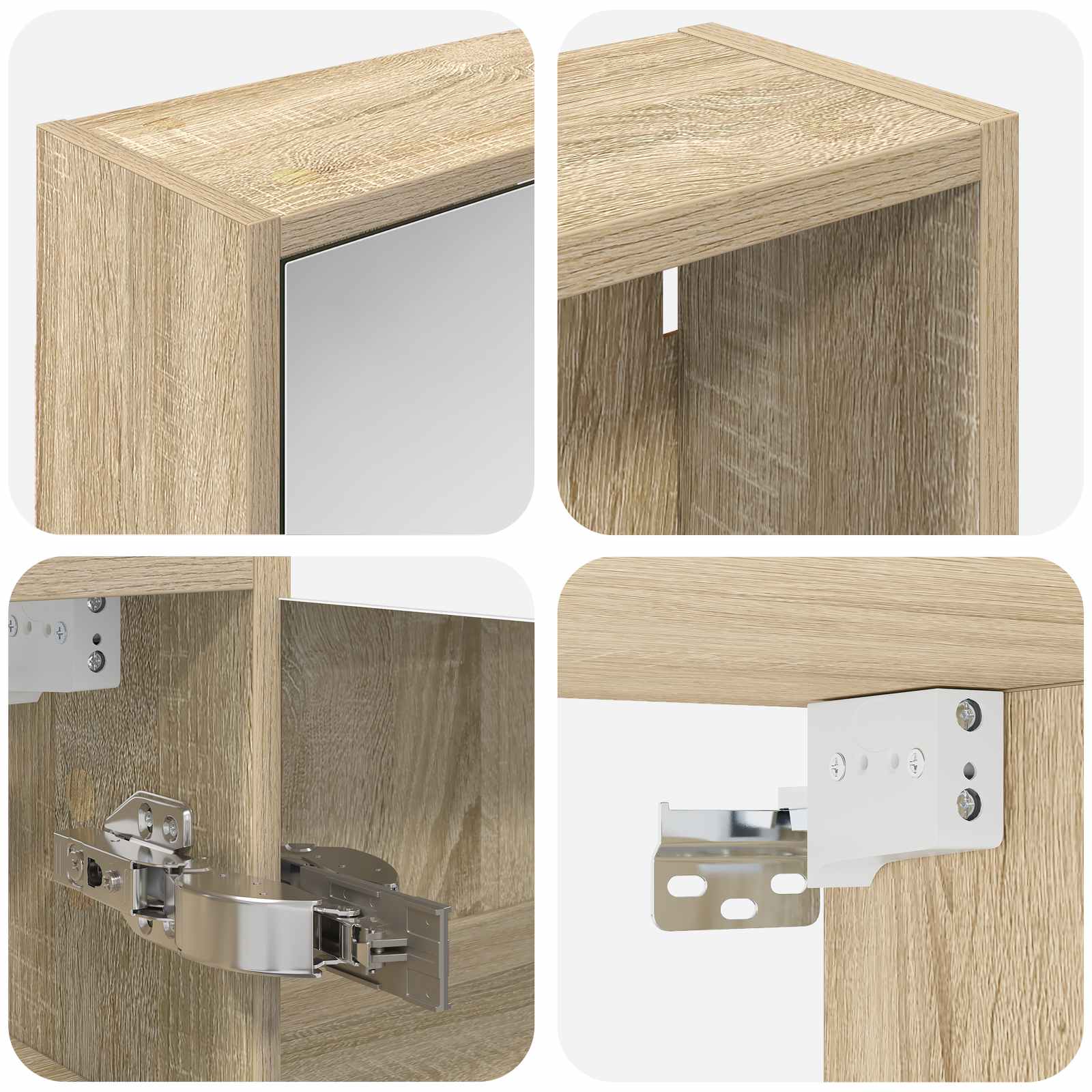 Badezimmerschrank-Set 3 pcs 116 x 16 x 62,5 cm Holzwerkstoff