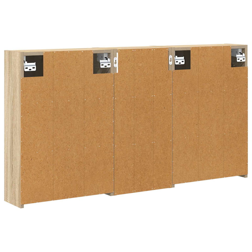 Badezimmerschrank-Set 3 pcs 116 x 16 x 62,5 cm Holzwerkstoff