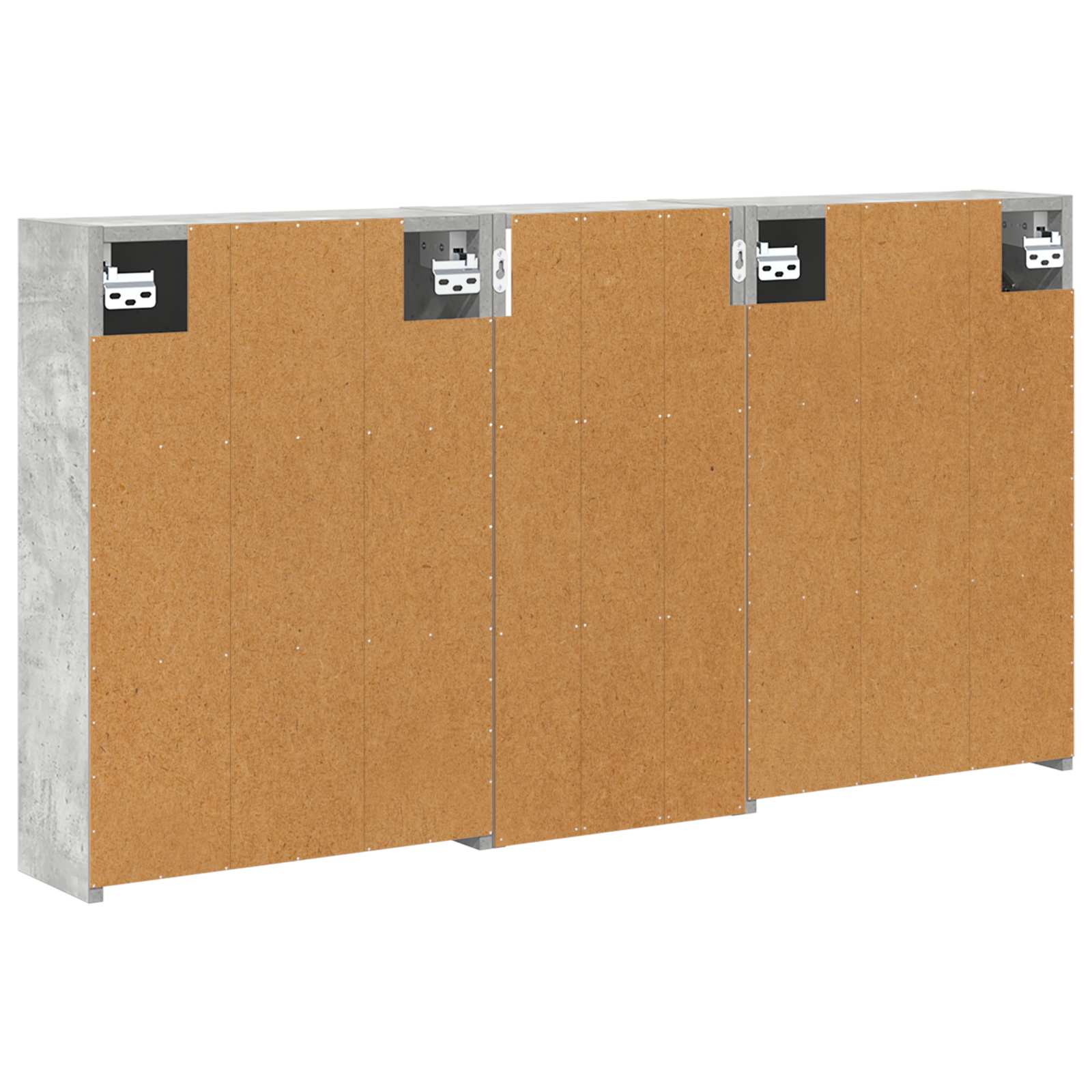 Badezimmerschrank-Set 3 pcs 116 x 16 x 62,5 cm Holzwerkstoff