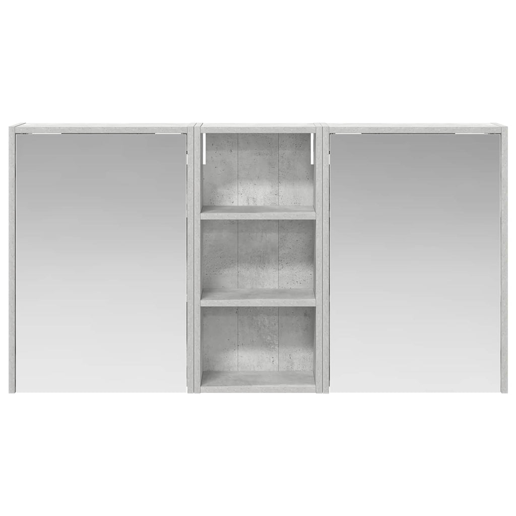 Badezimmerschrank-Set 3 pcs 116 x 16 x 62,5 cm Holzwerkstoff