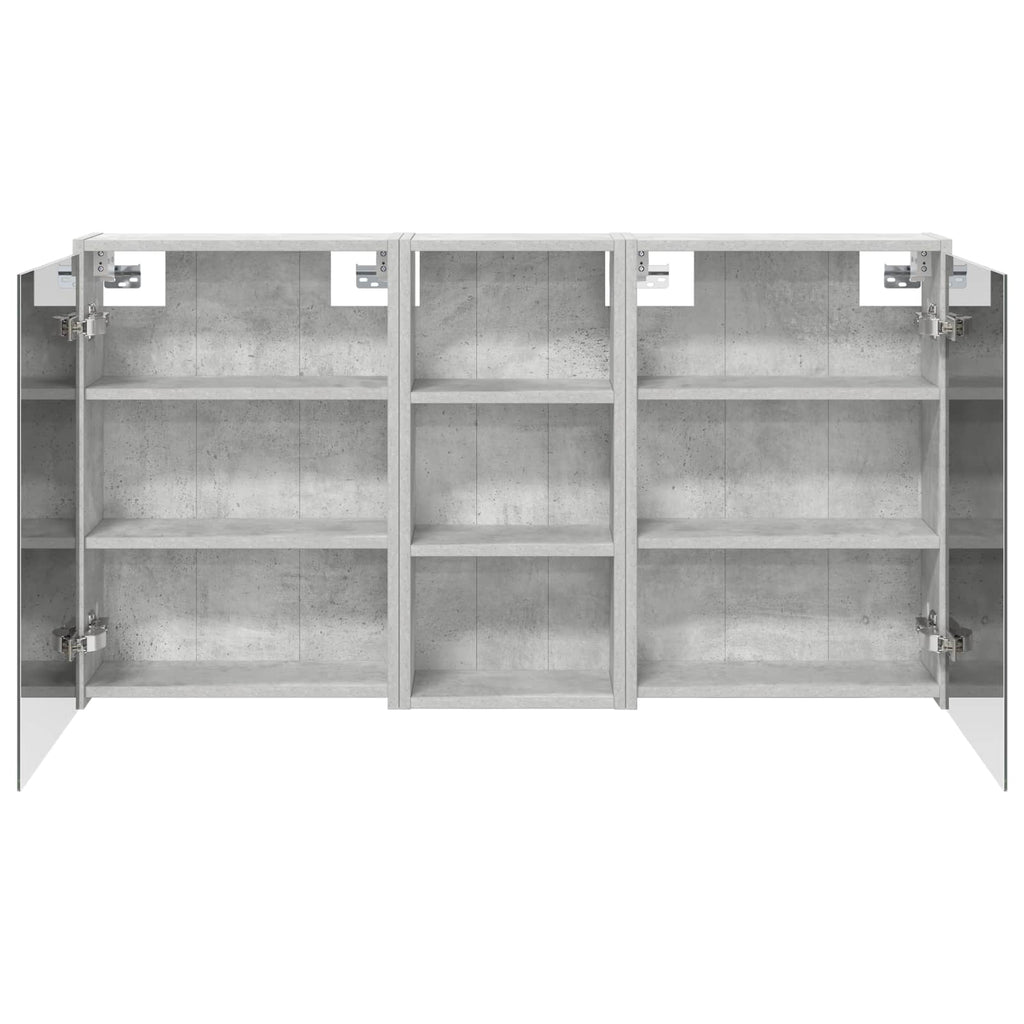 Badezimmerschrank-Set 3 pcs 116 x 16 x 62,5 cm Holzwerkstoff