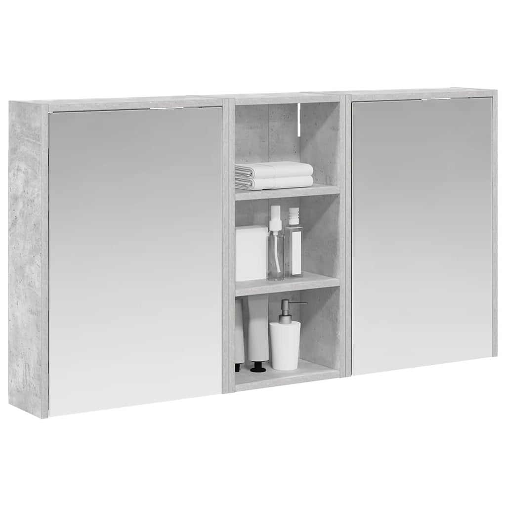 Badezimmerschrank-Set 3 pcs 116 x 16 x 62,5 cm Holzwerkstoff