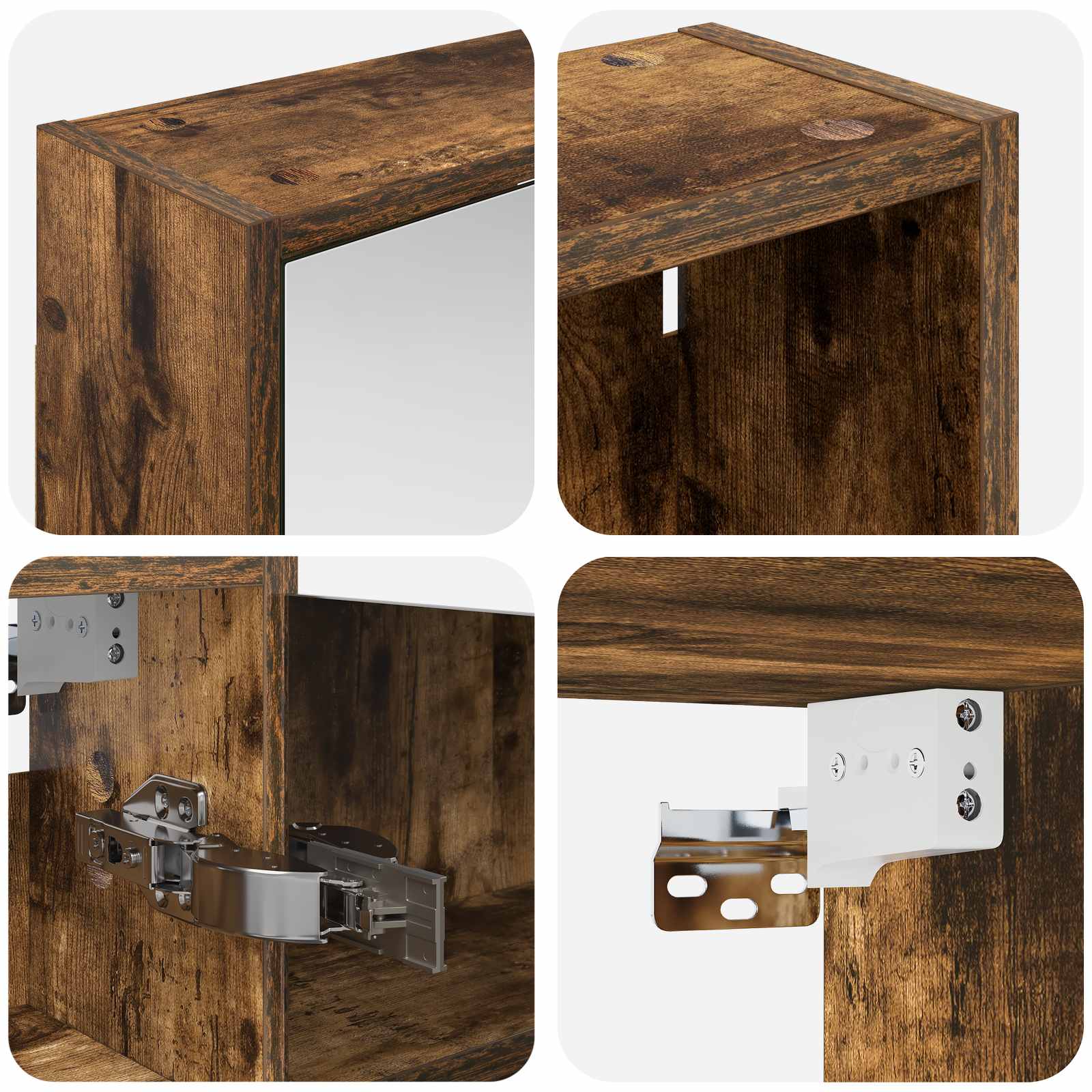 Badezimmerschrank-Set 3 pcs 116 x 16 x 62,5 cm Holzwerkstoff