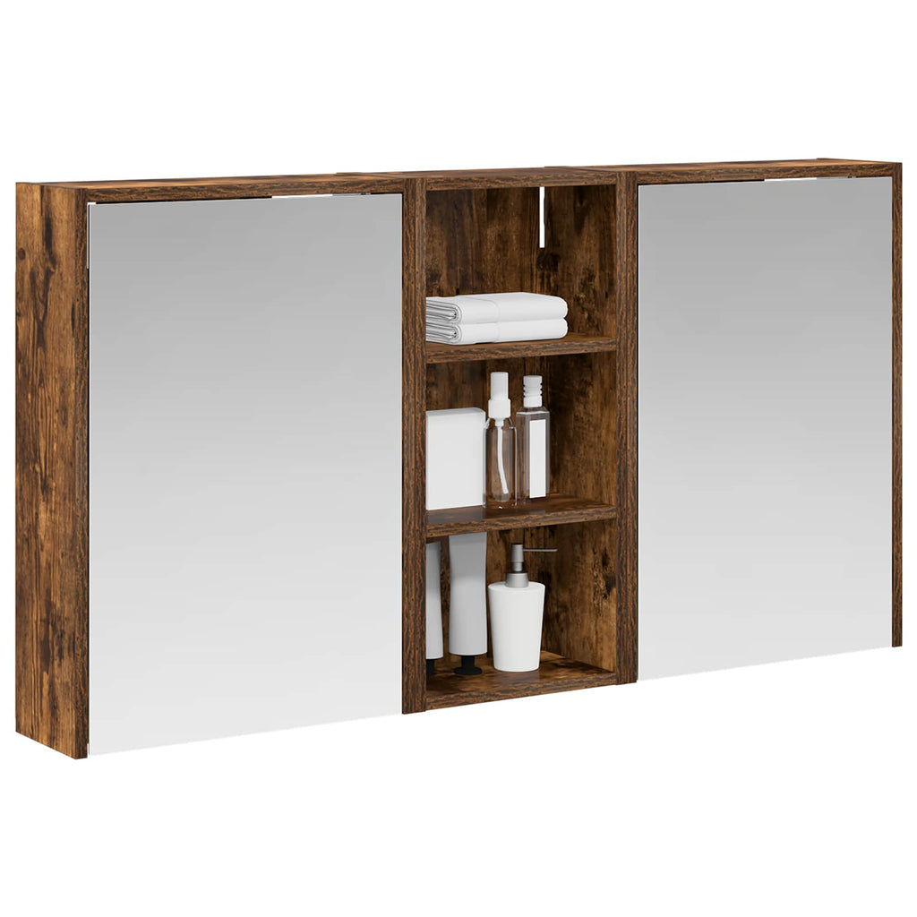 Badezimmerschrank-Set 3 pcs 116 x 16 x 62,5 cm Holzwerkstoff