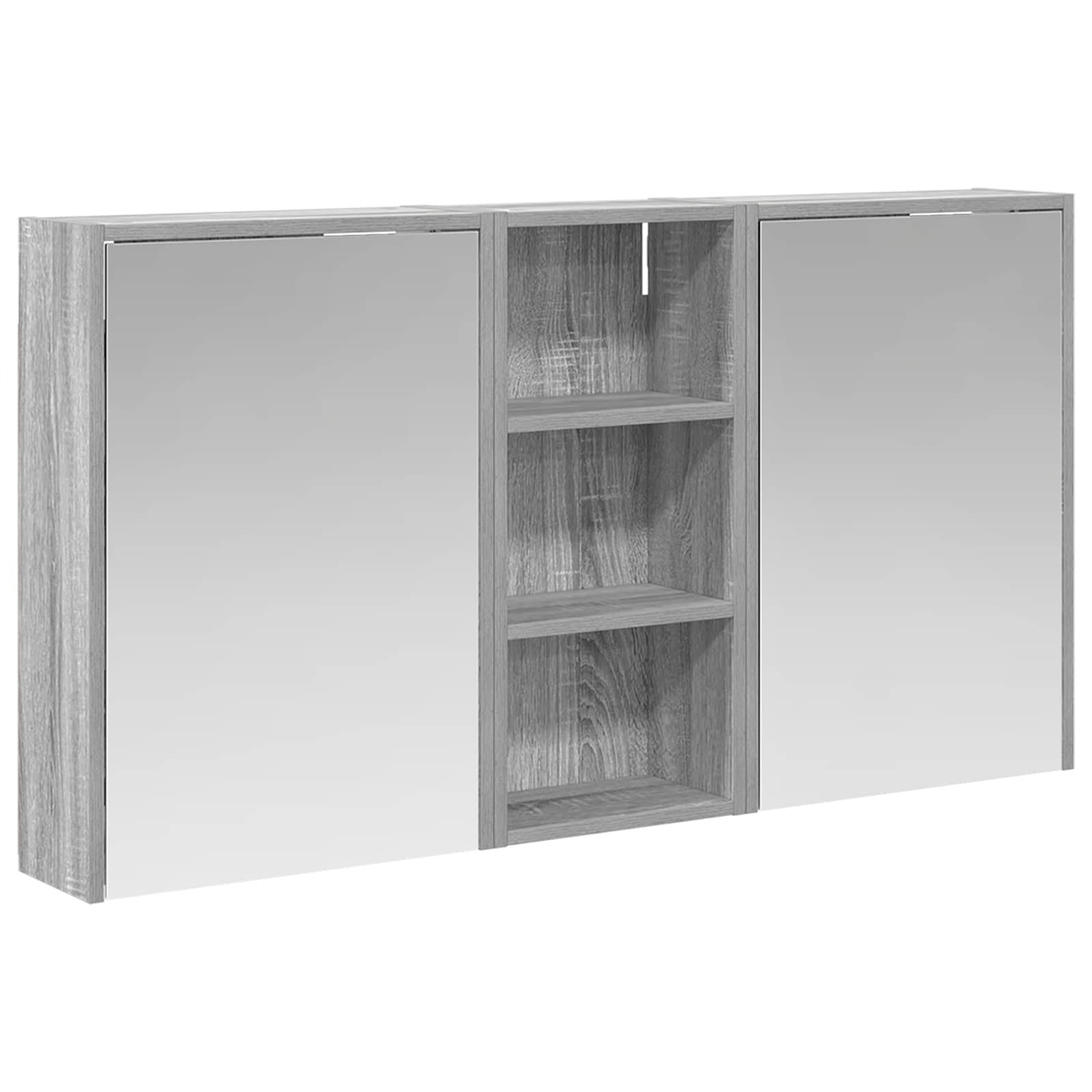 Badezimmerschrank-Set 3 pcs 116 x 16 x 62,5 cm Holzwerkstoff