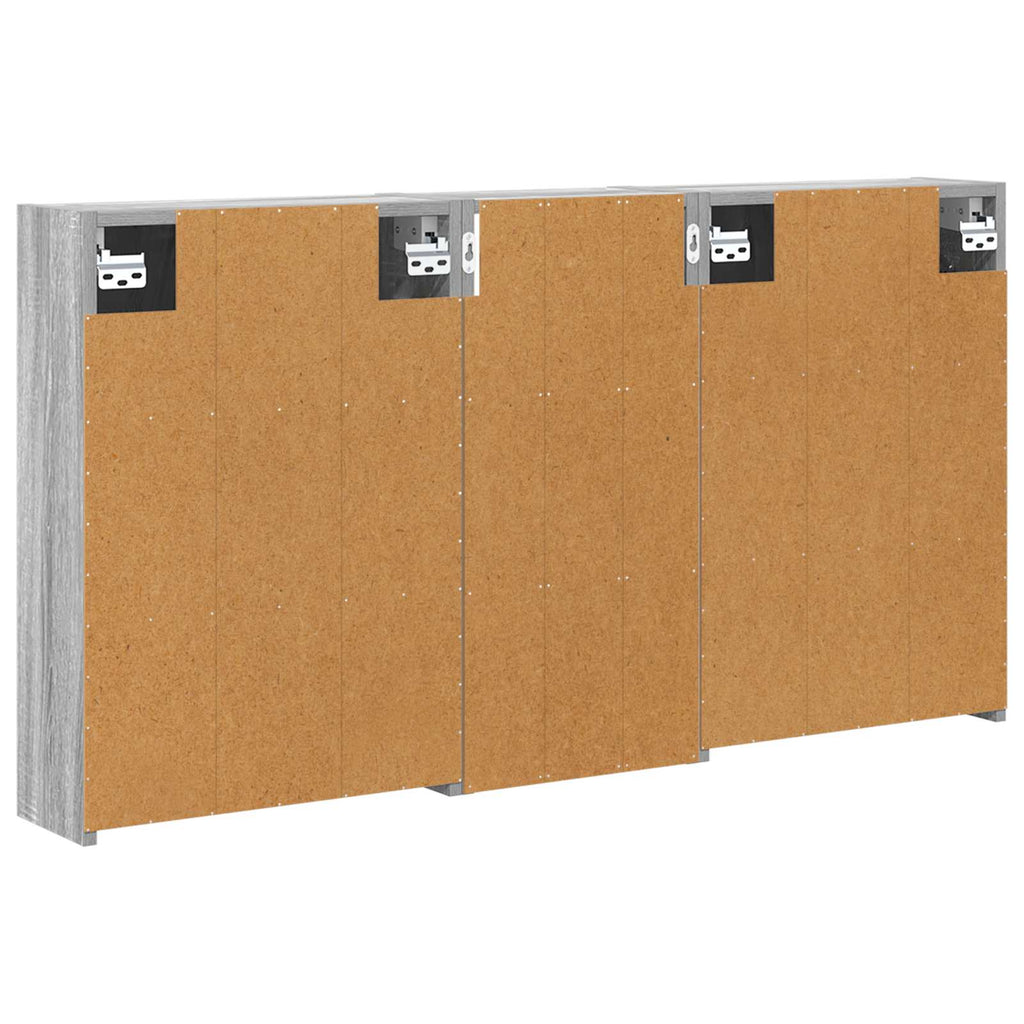 Badezimmerschrank-Set 3 pcs 116 x 16 x 62,5 cm Holzwerkstoff