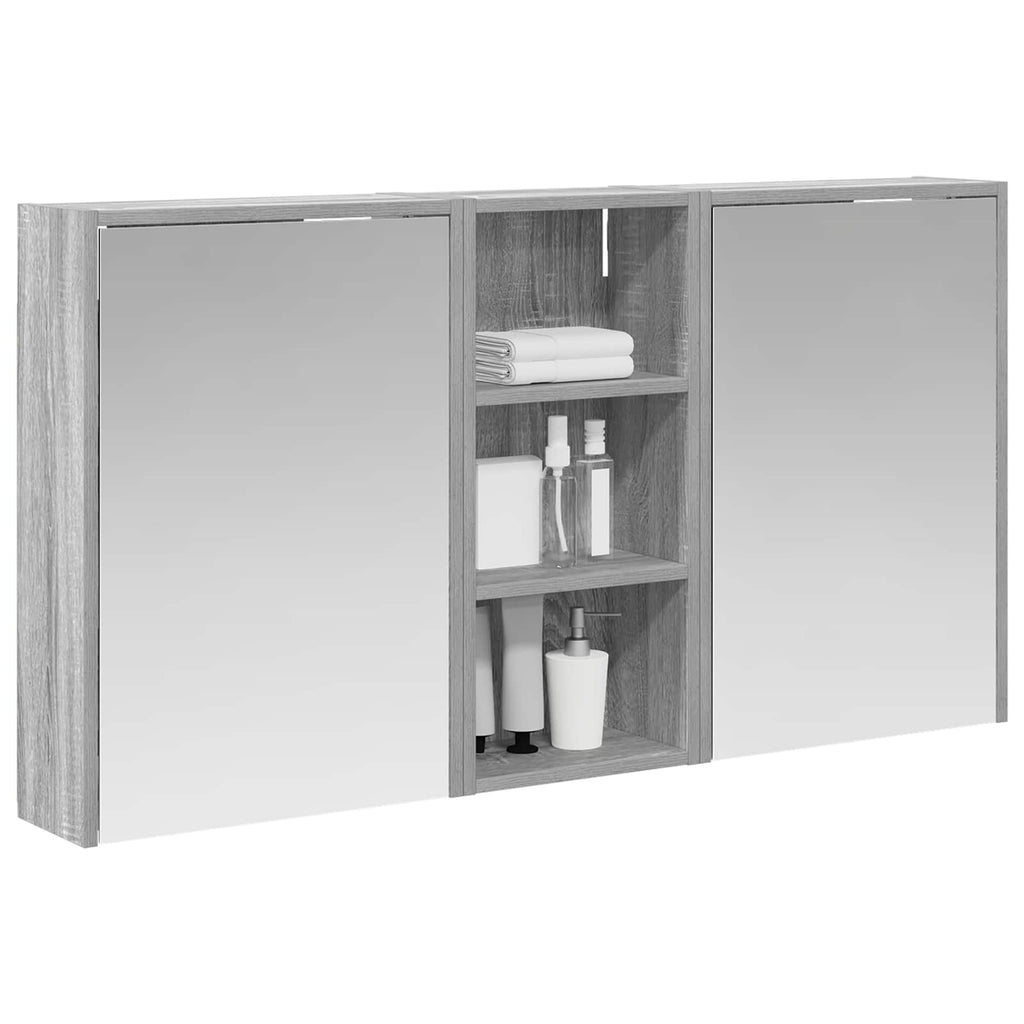 Badezimmerschrank-Set 3 pcs 116 x 16 x 62,5 cm Holzwerkstoff