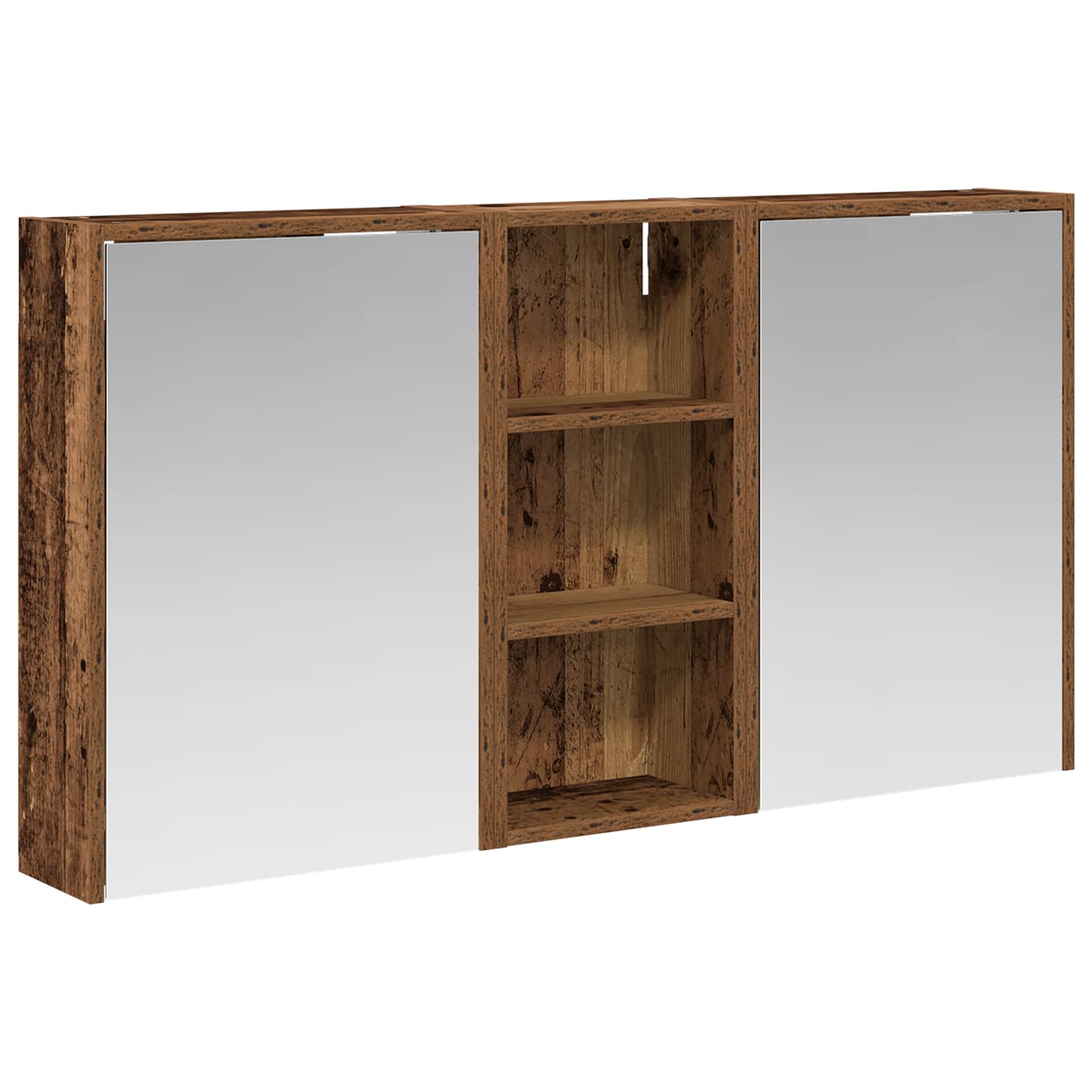 Badezimmerschrank-Set 3 pcs 116 x 16 x 62,5 cm Holzwerkstoff