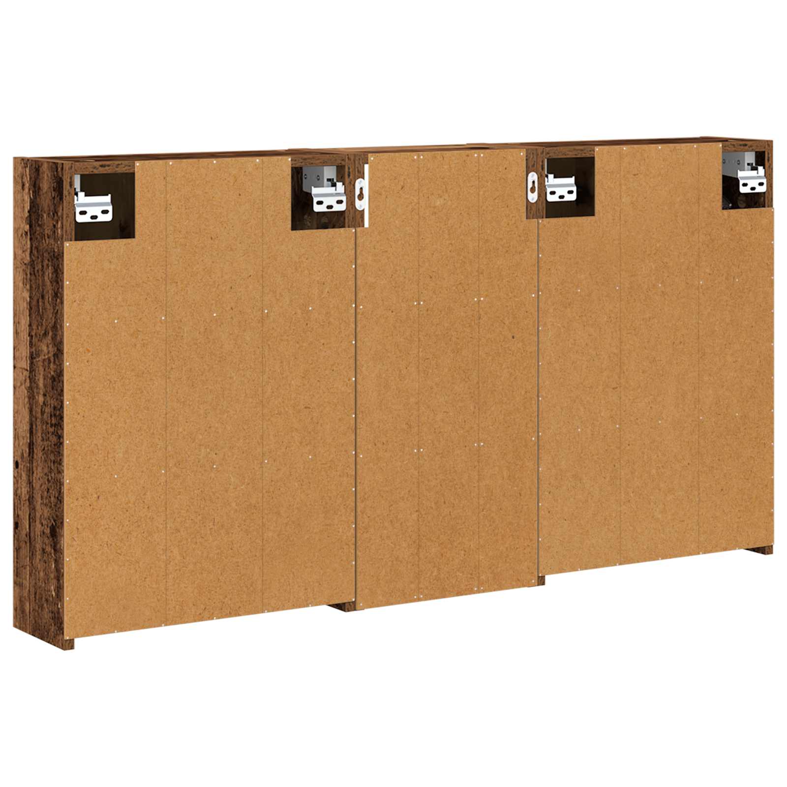 Badezimmerschrank-Set 3 pcs 116 x 16 x 62,5 cm Holzwerkstoff