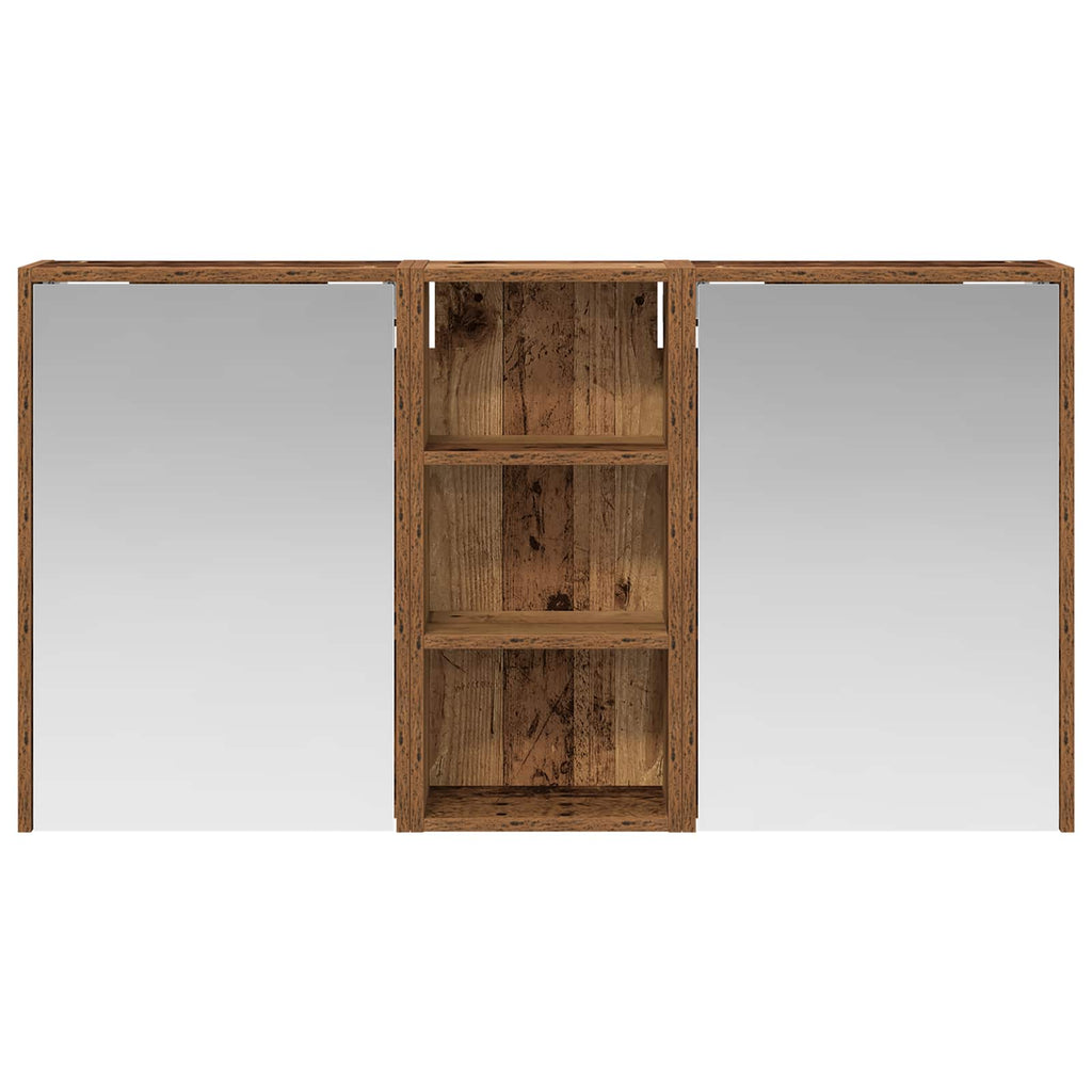 Badezimmerschrank-Set 3 pcs 116 x 16 x 62,5 cm Holzwerkstoff