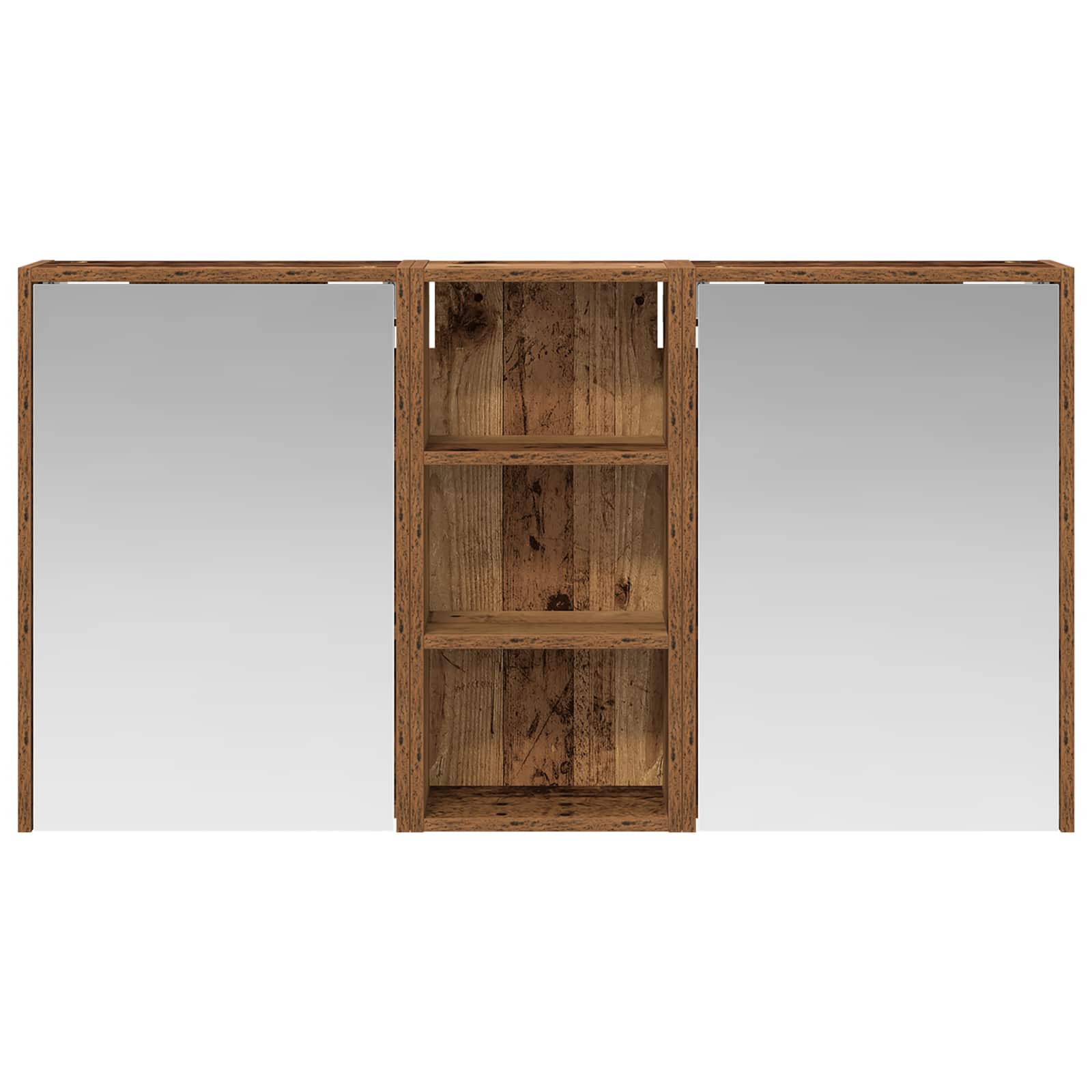 Badezimmerschrank-Set 3 pcs 116 x 16 x 62,5 cm Holzwerkstoff