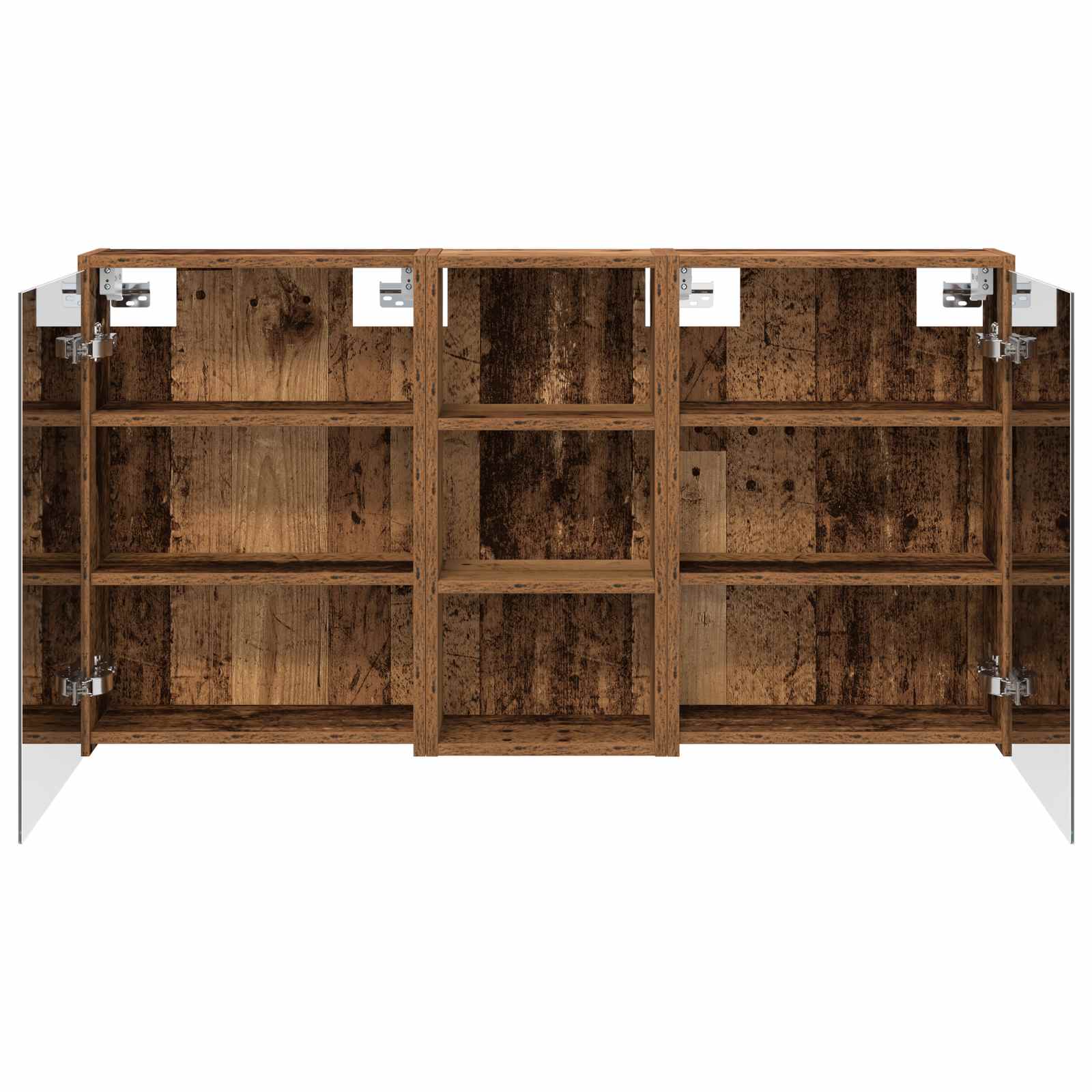 Badezimmerschrank-Set 3 pcs 116 x 16 x 62,5 cm Holzwerkstoff