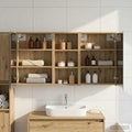 Badezimmerschrank-Set 3 pcs 116 x 16 x 62,5 cm Holzwerkstoff