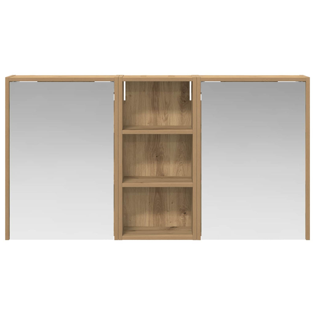 Badezimmerschrank-Set 3 pcs 116 x 16 x 62,5 cm Holzwerkstoff