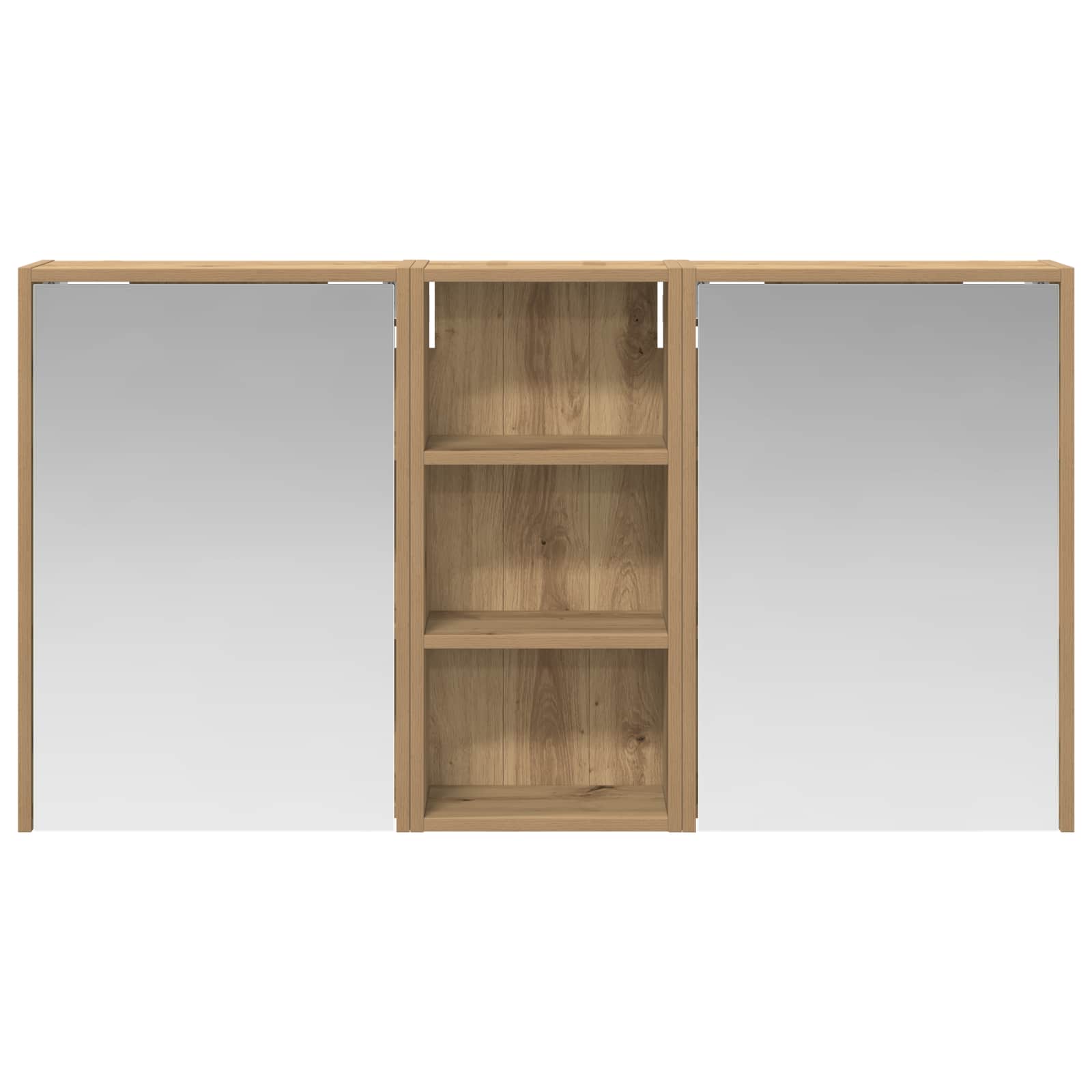 Badezimmerschrank-Set 3 pcs 116 x 16 x 62,5 cm Holzwerkstoff