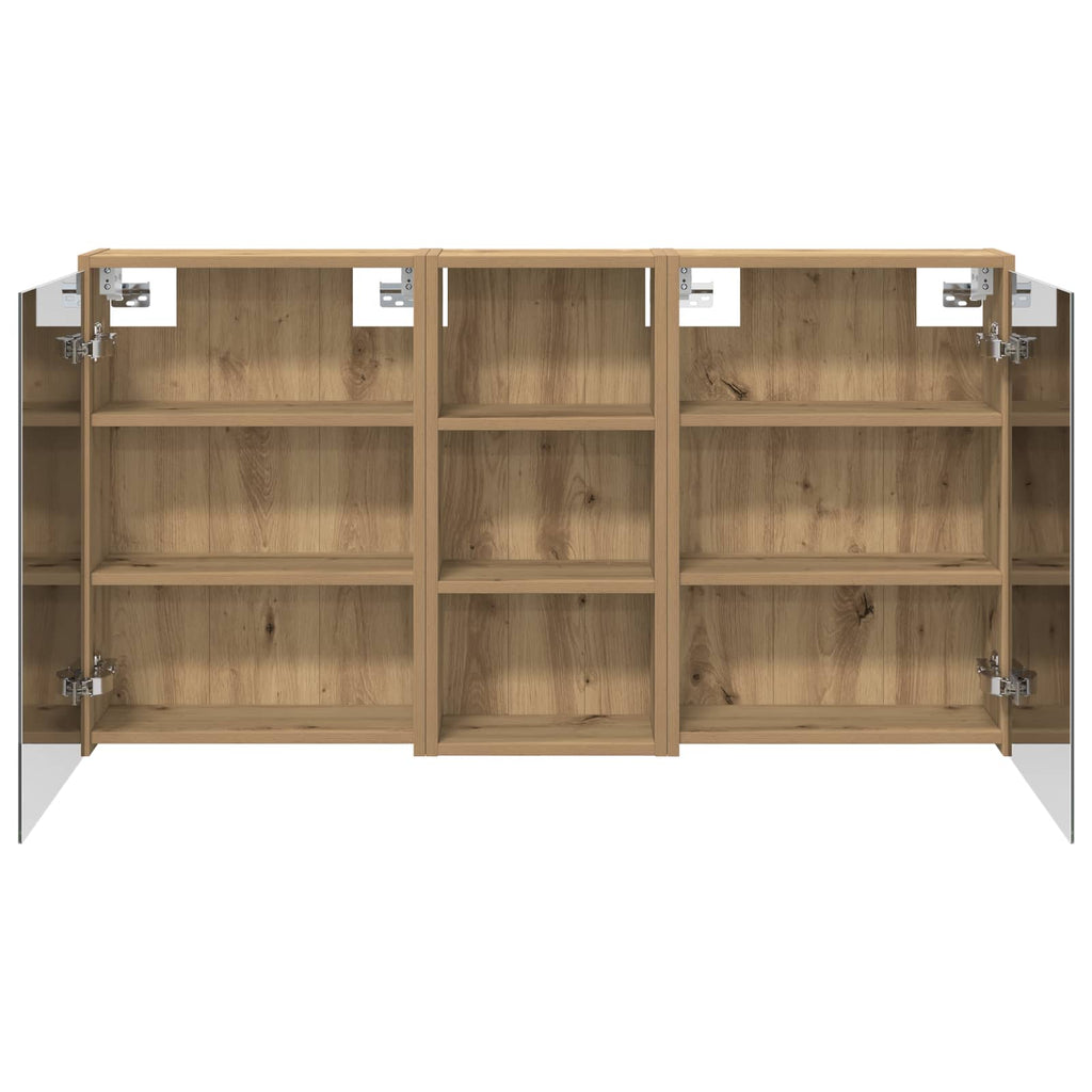 Badezimmerschrank-Set 3 pcs 116 x 16 x 62,5 cm Holzwerkstoff