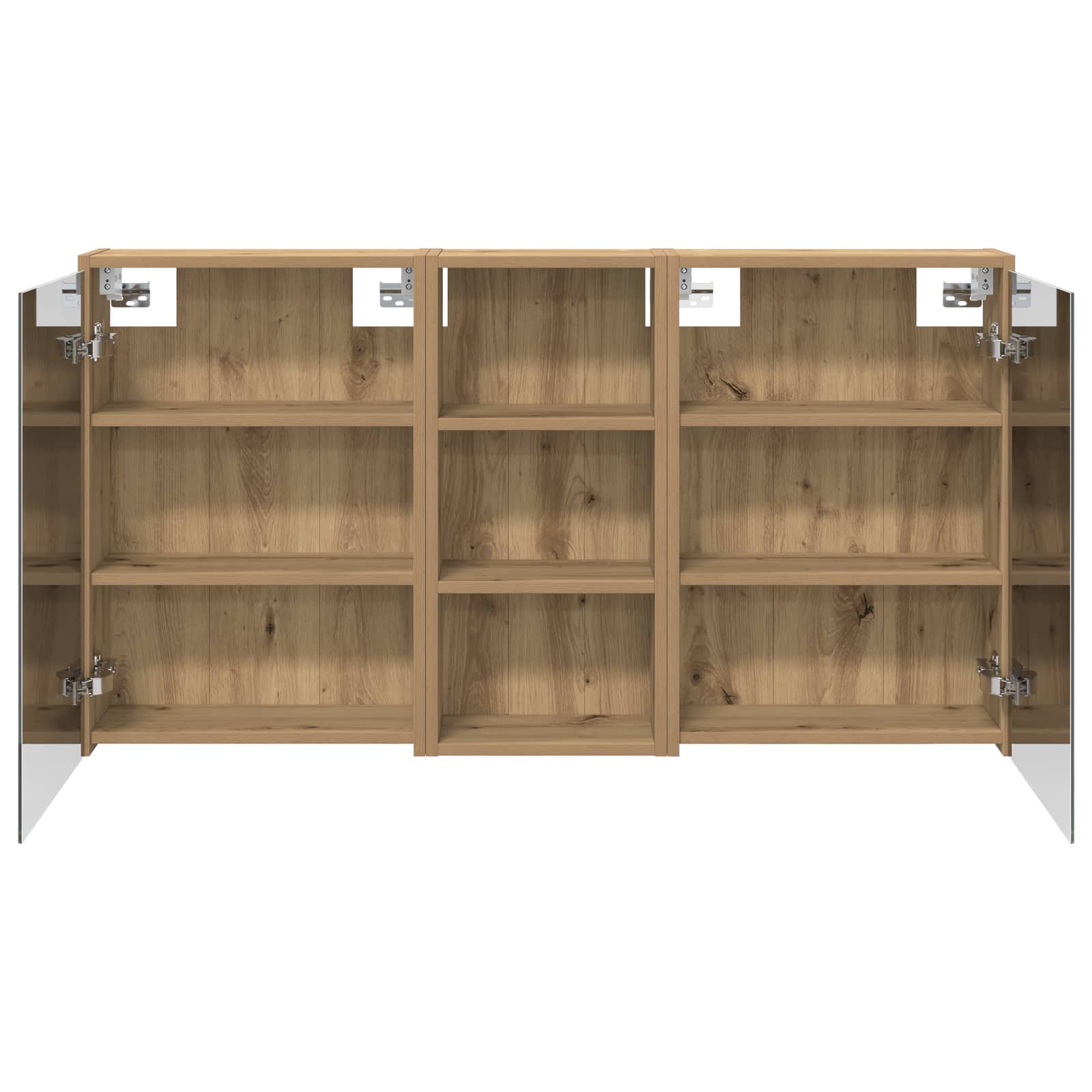 Badezimmerschrank-Set 3 pcs 116 x 16 x 62,5 cm Holzwerkstoff