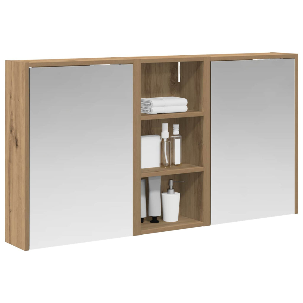 Badezimmerschrank-Set 3 pcs 116 x 16 x 62,5 cm Holzwerkstoff