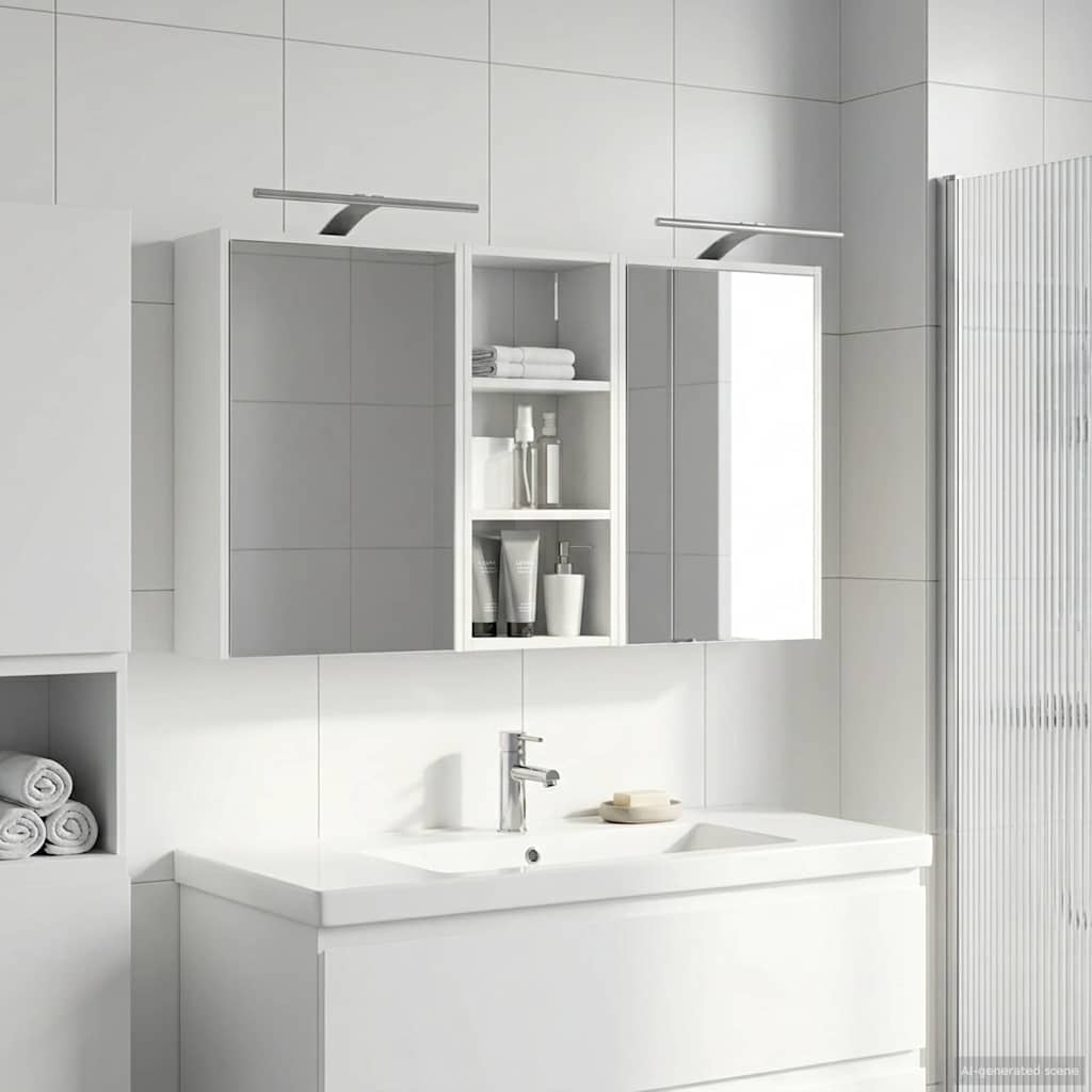 Badezimmerschrank-Set 3 pcs 116 x 16 x 62,5 cm Holzwerkstoff