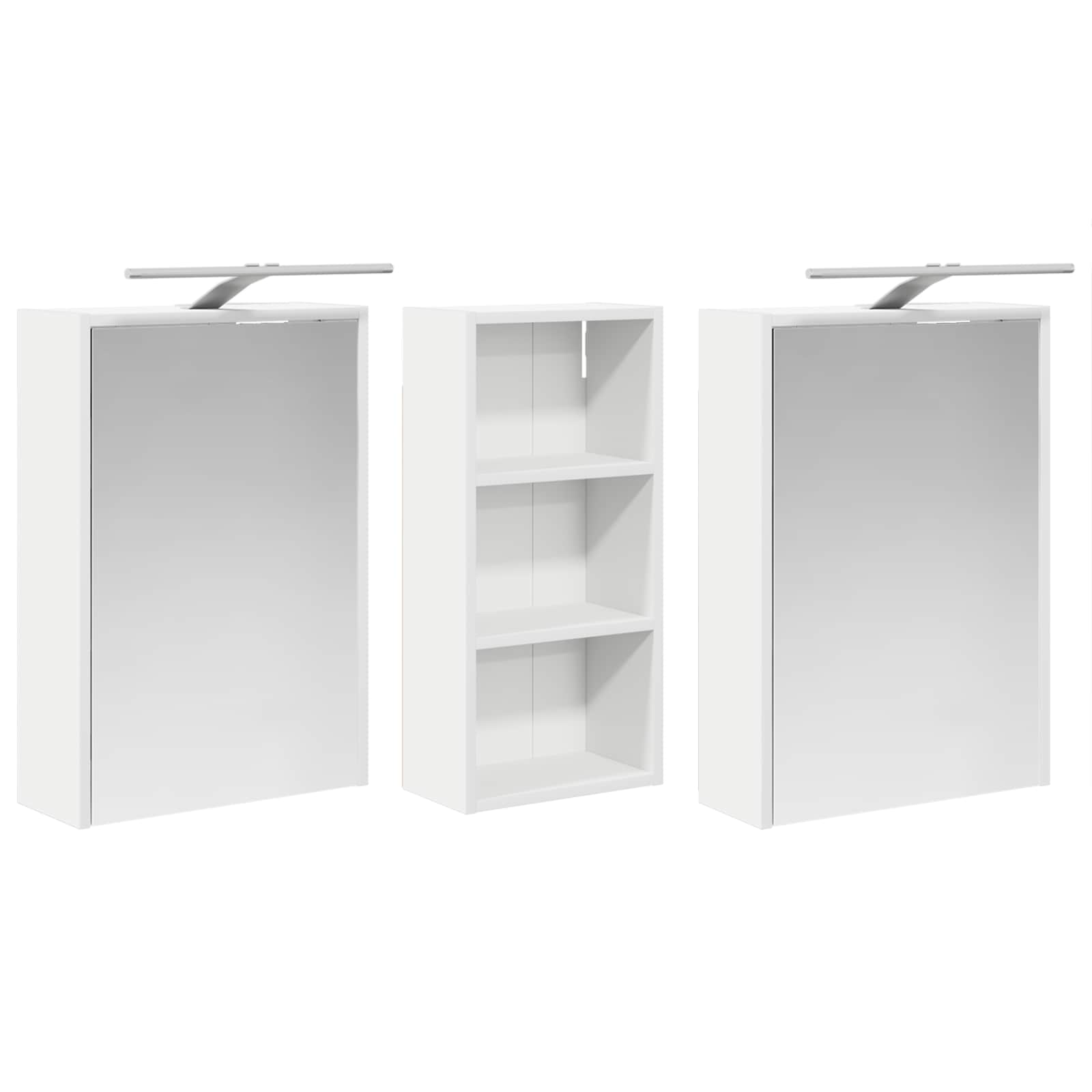 Badezimmerschrank-Set 3 pcs 116 x 16 x 62,5 cm Holzwerkstoff