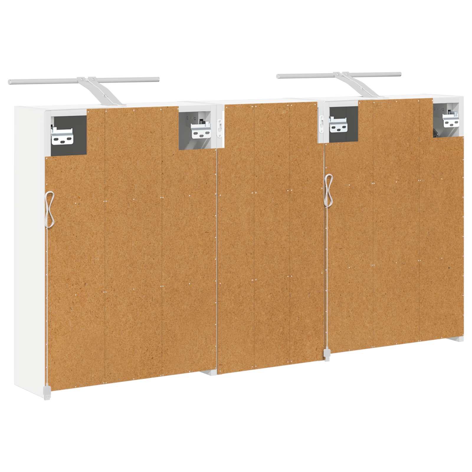 Badezimmerschrank-Set 3 pcs 116 x 16 x 62,5 cm Holzwerkstoff