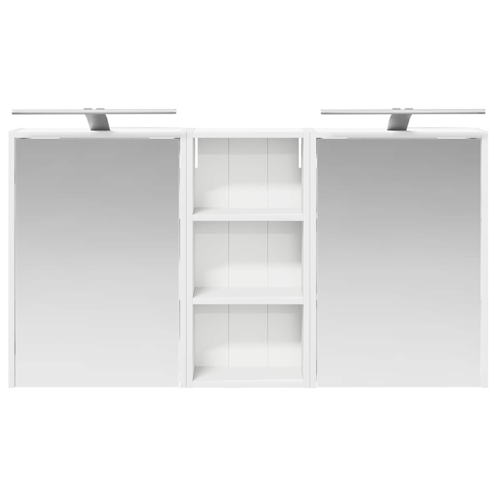 Badezimmerschrank-Set 3 pcs 116 x 16 x 62,5 cm Holzwerkstoff