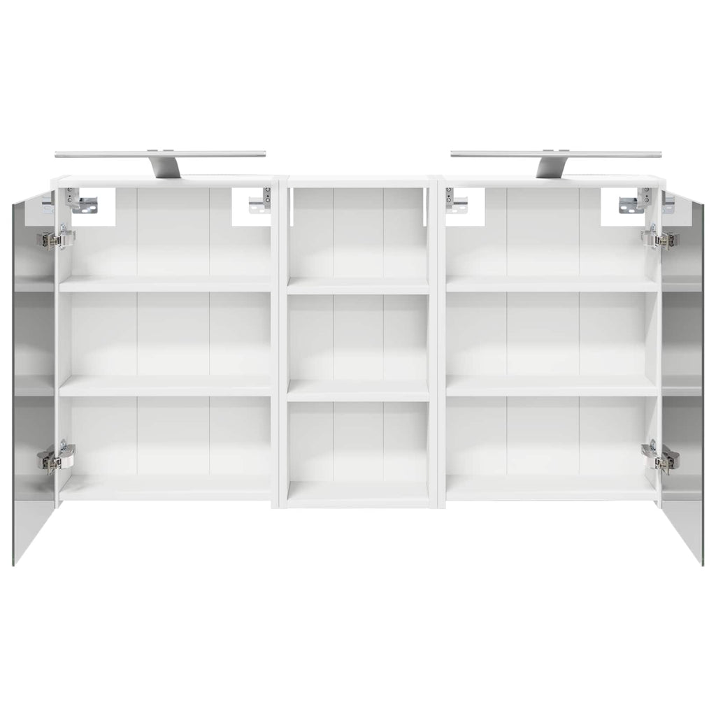 Badezimmerschrank-Set 3 pcs 116 x 16 x 62,5 cm Holzwerkstoff