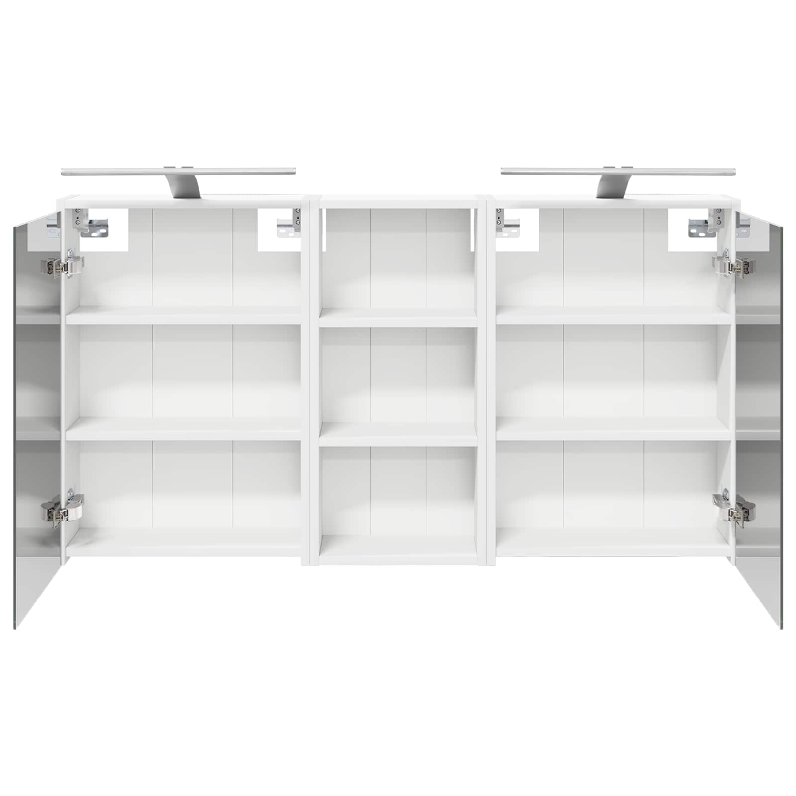Badezimmerschrank-Set 3 pcs 116 x 16 x 62,5 cm Holzwerkstoff