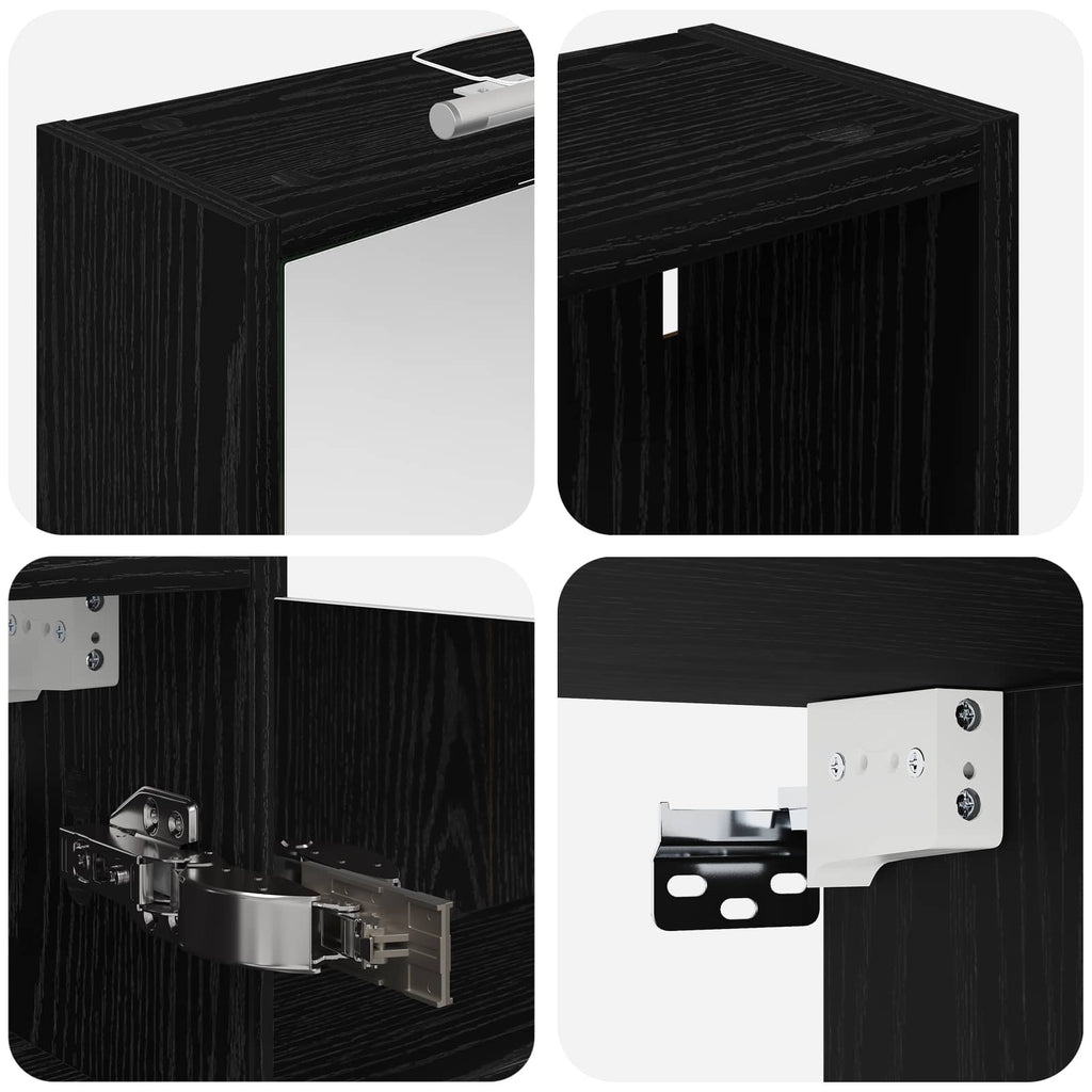 Badezimmerschrank-Set 3 pcs 116 x 16 x 62,5 cm Holzwerkstoff