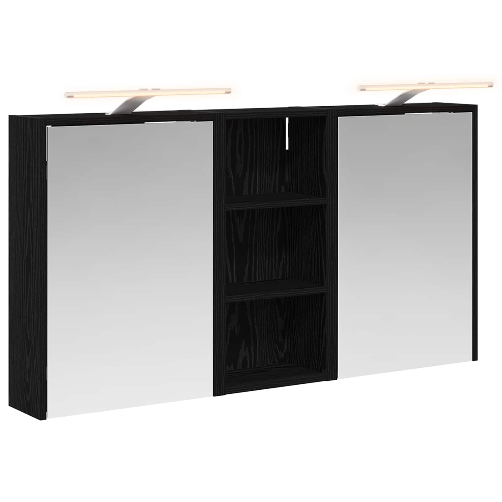 Badezimmerschrank-Set 3 pcs 116 x 16 x 62,5 cm Holzwerkstoff