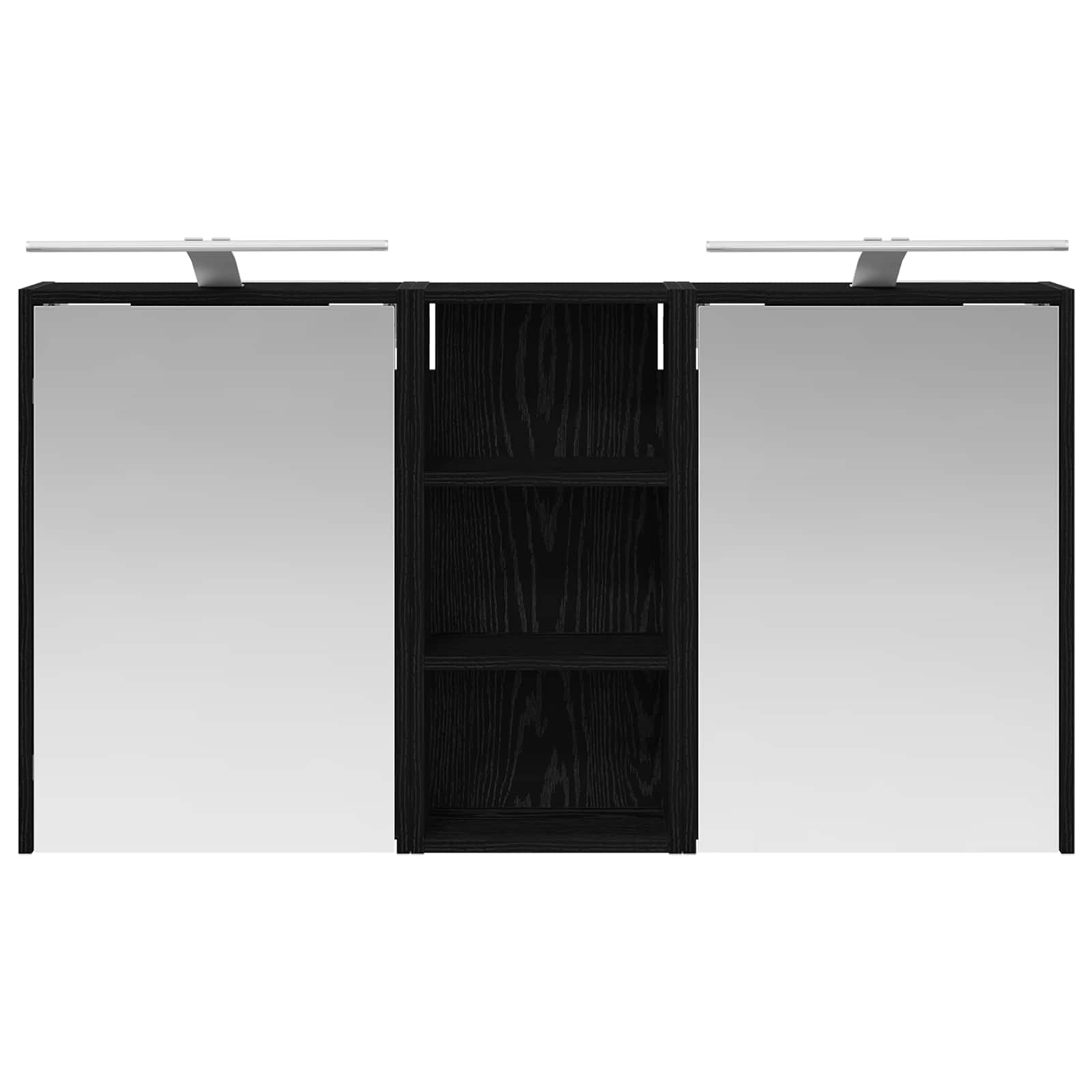 Badezimmerschrank-Set 3 pcs 116 x 16 x 62,5 cm Holzwerkstoff