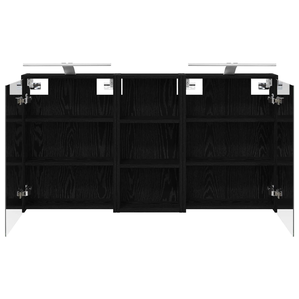 Badezimmerschrank-Set 3 pcs 116 x 16 x 62,5 cm Holzwerkstoff