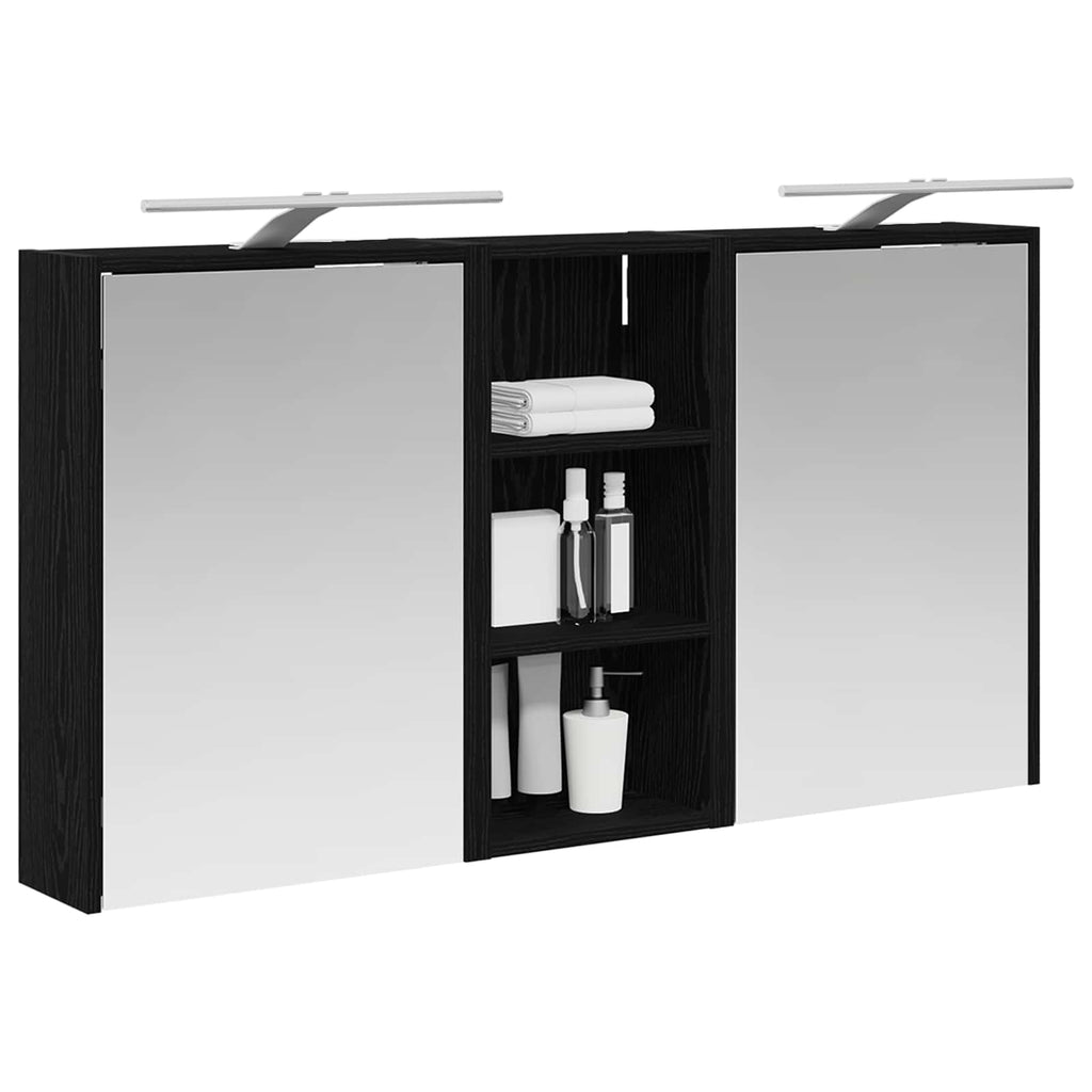 Badezimmerschrank-Set 3 pcs 116 x 16 x 62,5 cm Holzwerkstoff