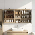 Badezimmerschrank-Set 3 pcs 116 x 16 x 62,5 cm Holzwerkstoff