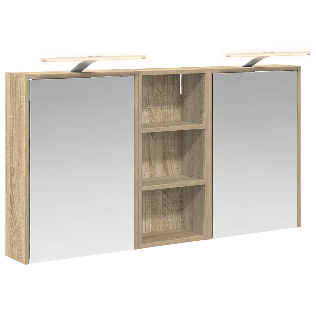 Badezimmerschrank-Set 3 pcs 116 x 16 x 62,5 cm Holzwerkstoff