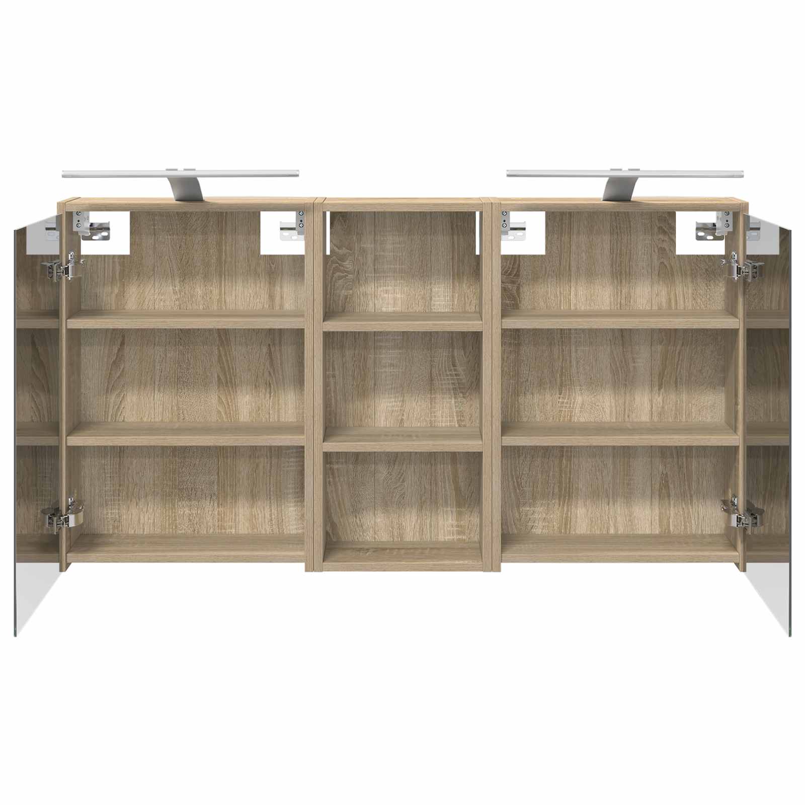 Badezimmerschrank-Set 3 pcs 116 x 16 x 62,5 cm Holzwerkstoff