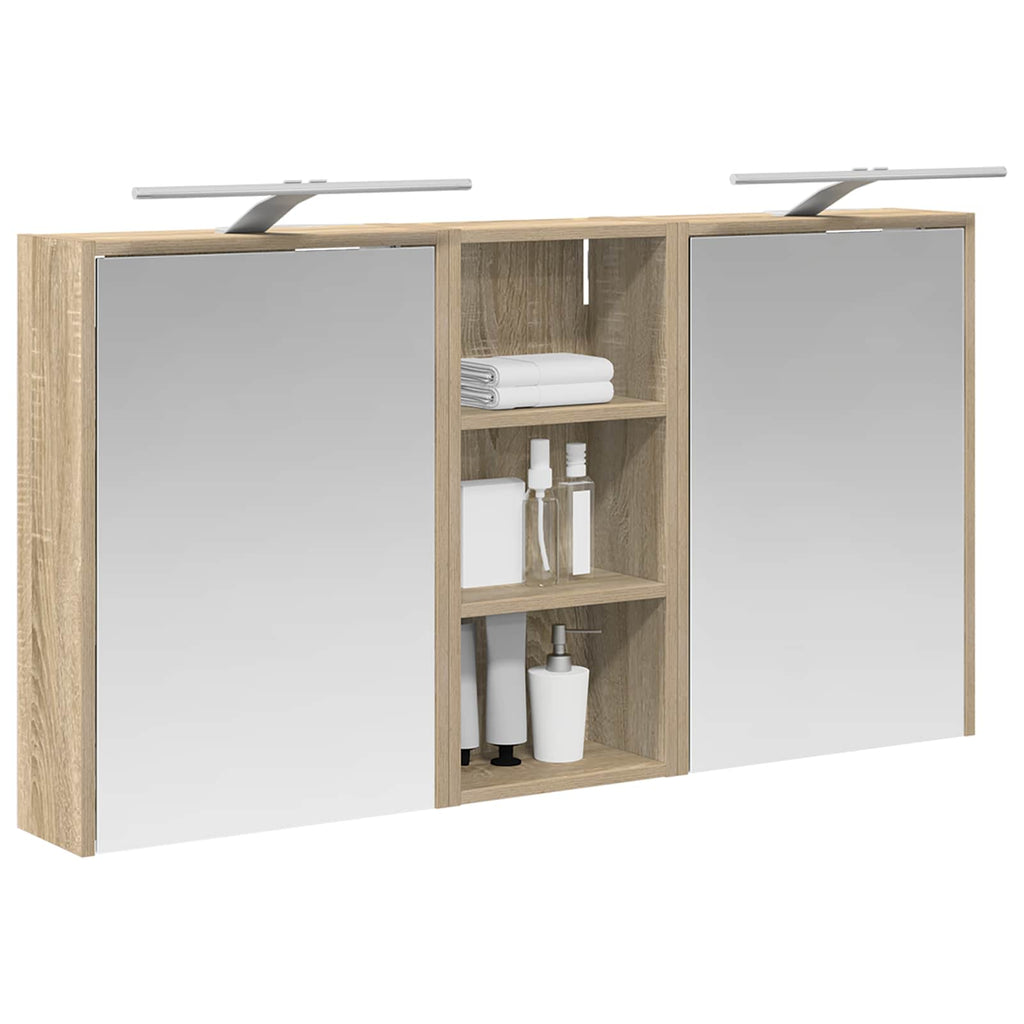 Badezimmerschrank-Set 3 pcs 116 x 16 x 62,5 cm Holzwerkstoff