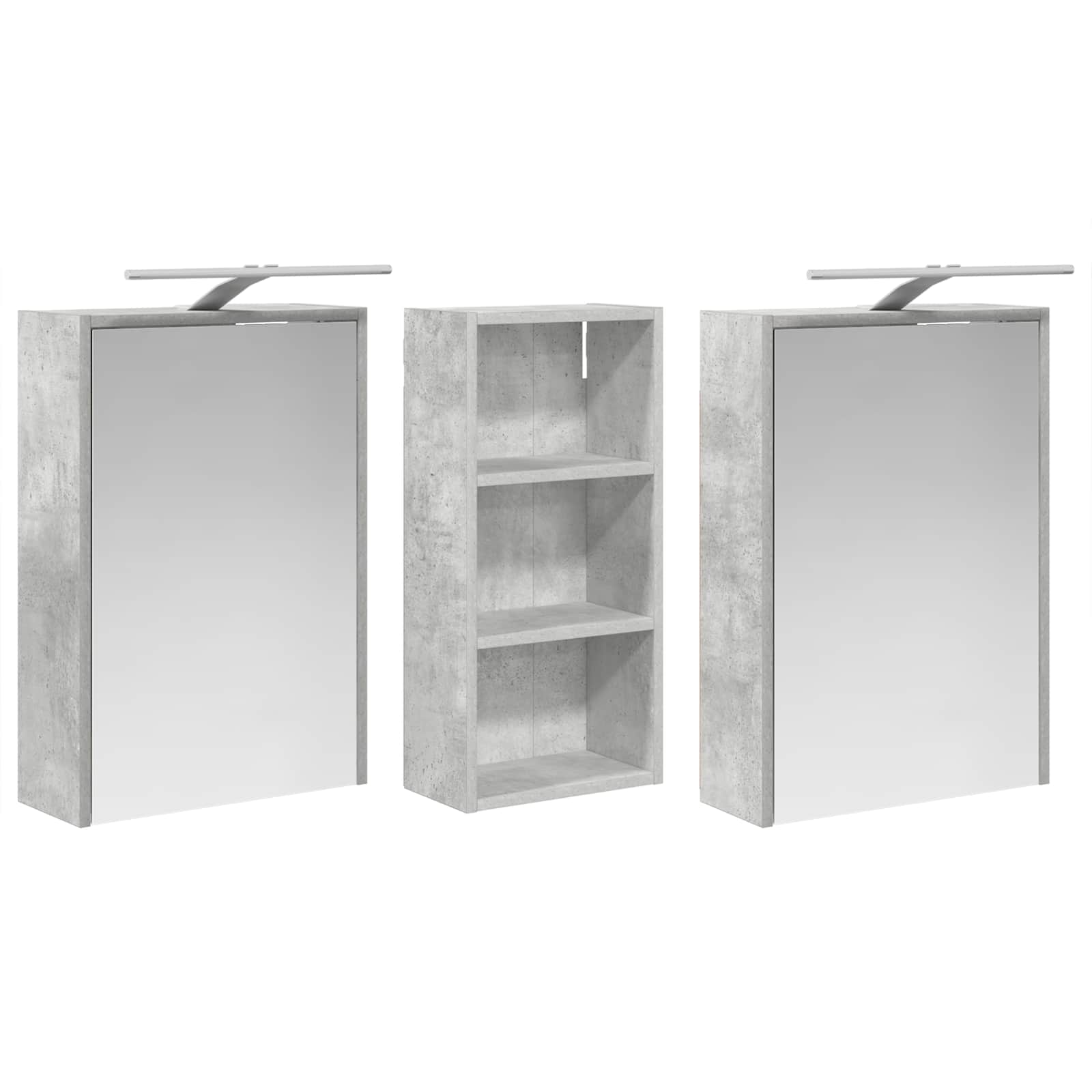 Badezimmerschrank-Set 3 pcs 116 x 16 x 62,5 cm Holzwerkstoff