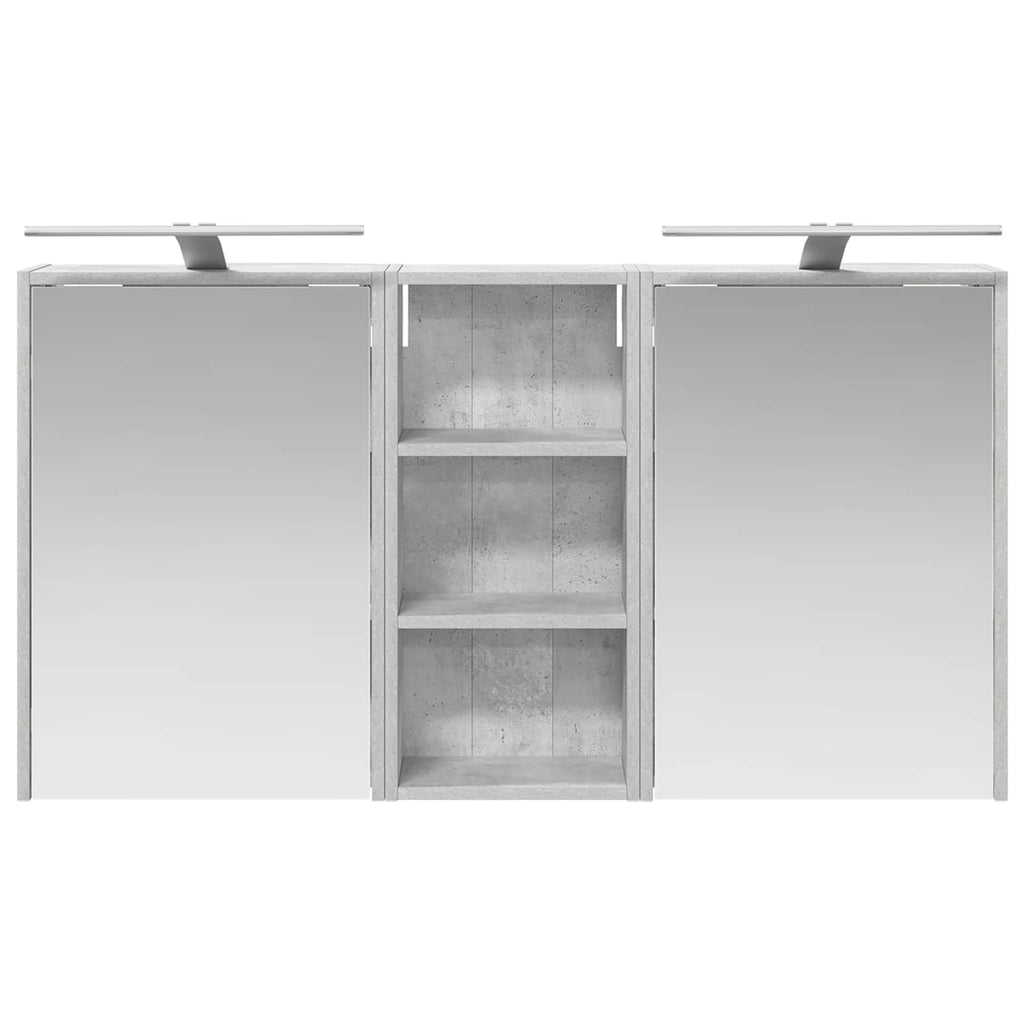 Badezimmerschrank-Set 3 pcs 116 x 16 x 62,5 cm Holzwerkstoff