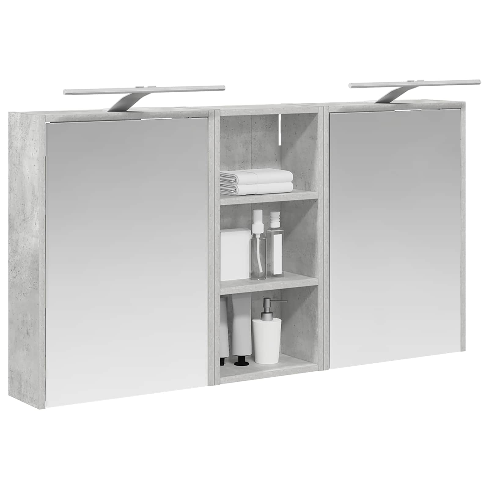Badezimmerschrank-Set 3 pcs 116 x 16 x 62,5 cm Holzwerkstoff