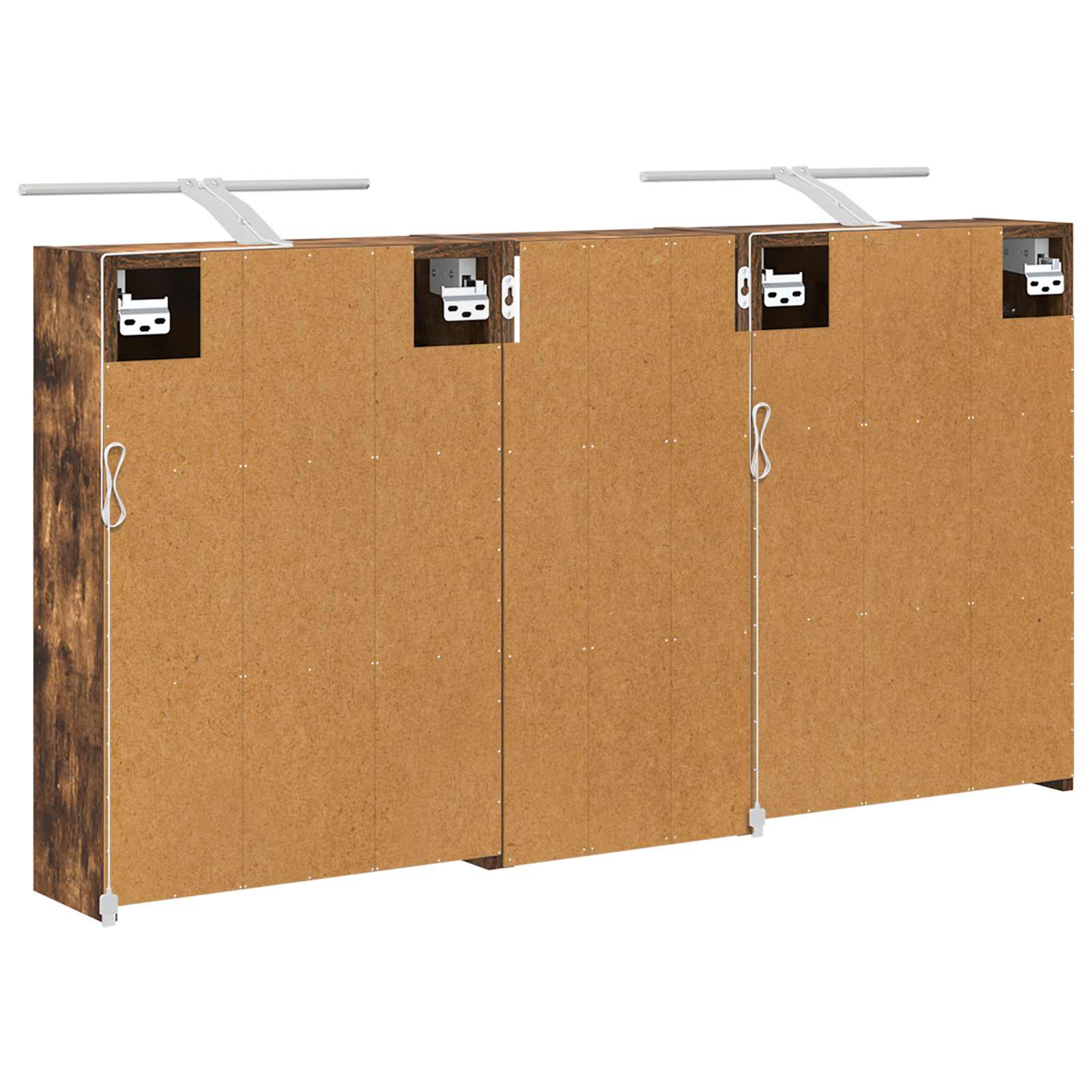 Badezimmerschrank-Set 3 pcs 116 x 16 x 62,5 cm Holzwerkstoff